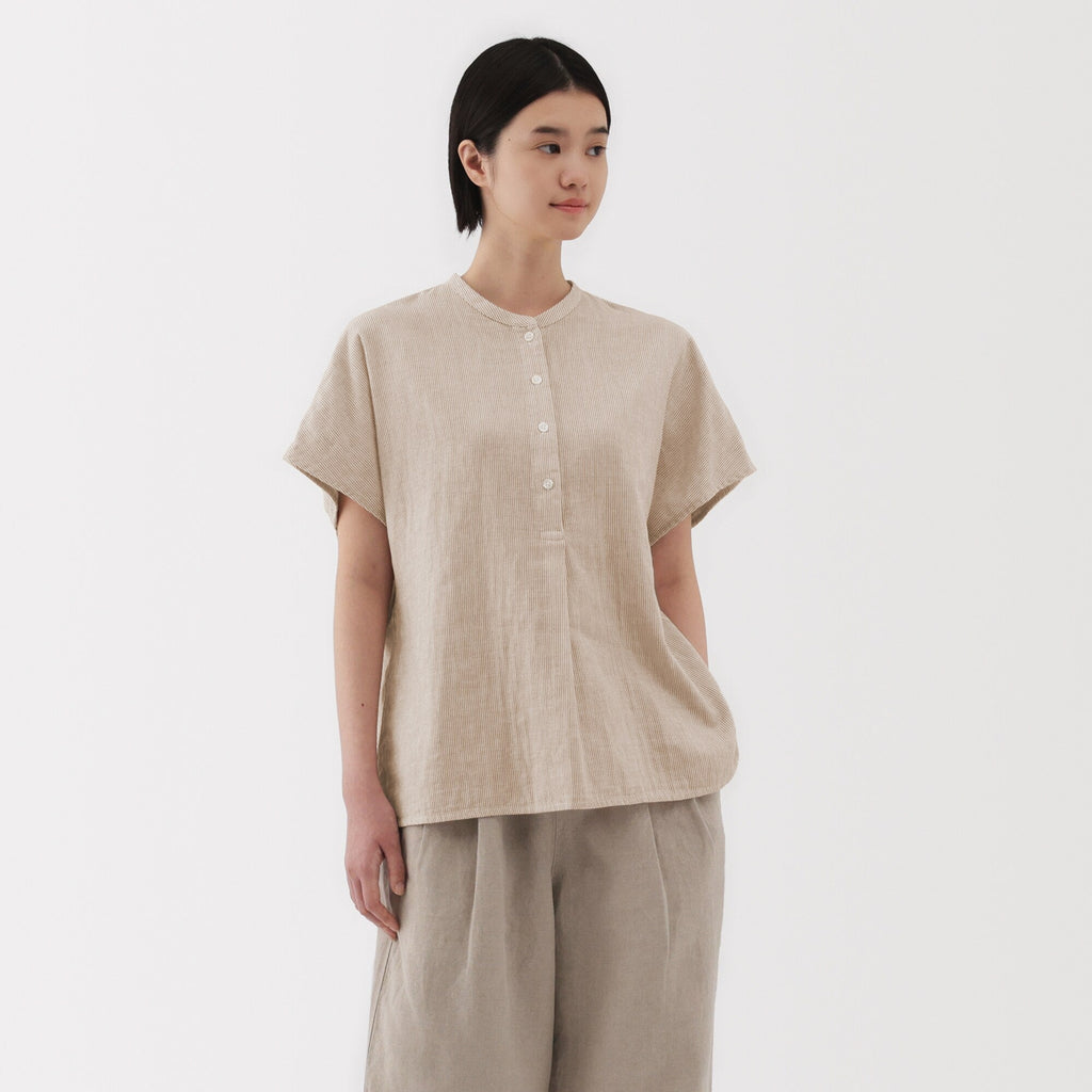 Women's Kapok Blend Double Gauze Blouse
