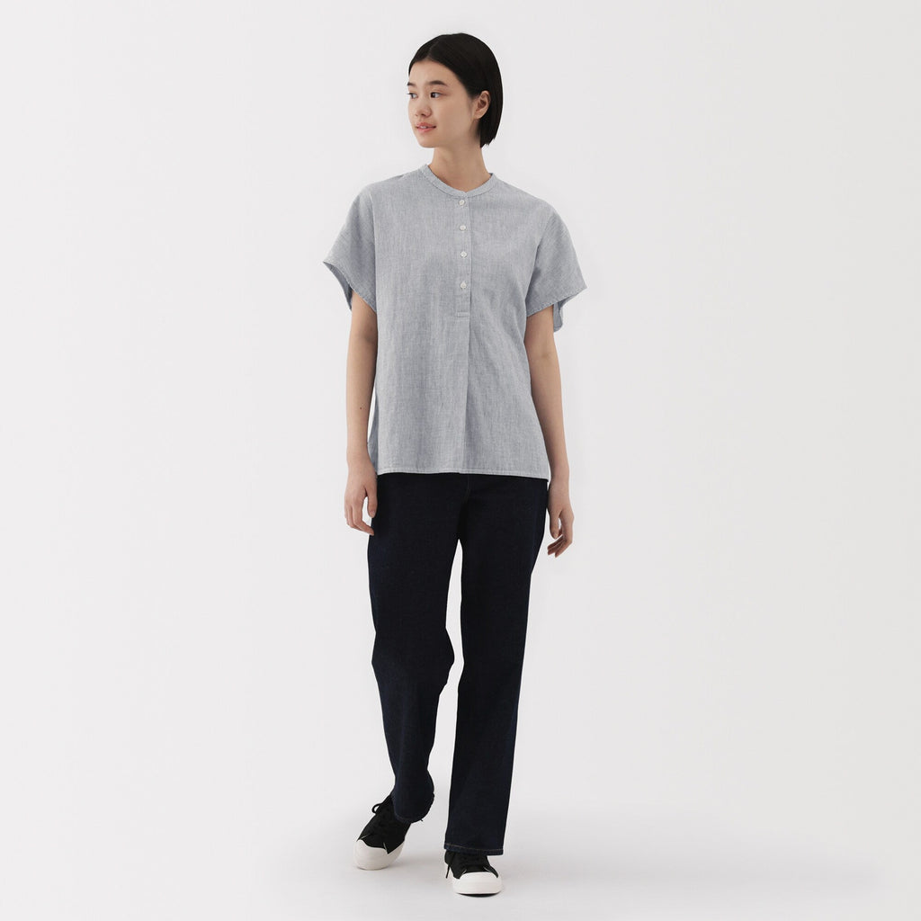 Women's Kapok Blend Double Gauze Blouse