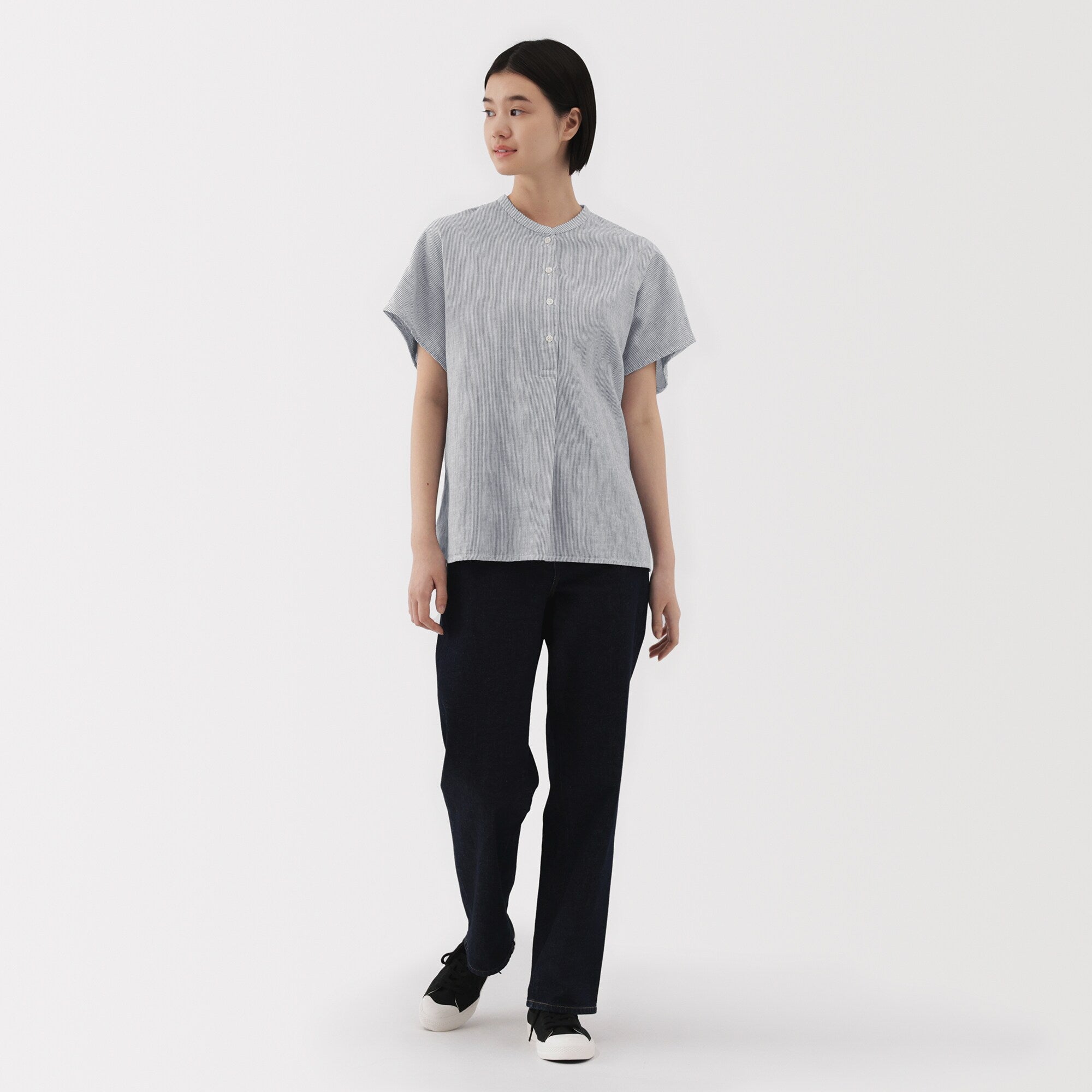 Women's Kapok Blend Double Gauze Blouse