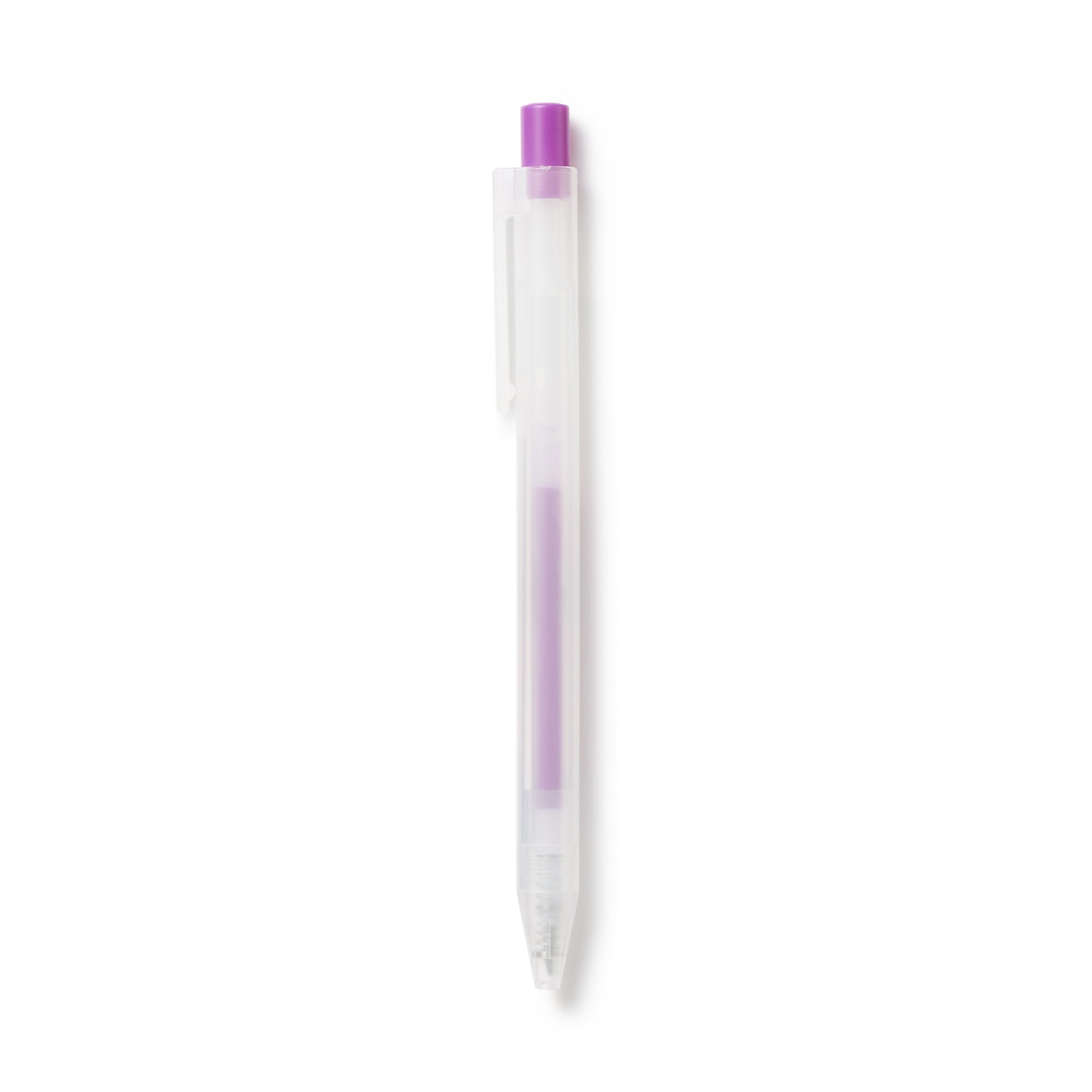 Smooth Gel Ink Ballpoint Knock Pen 0.3 mm - Purple