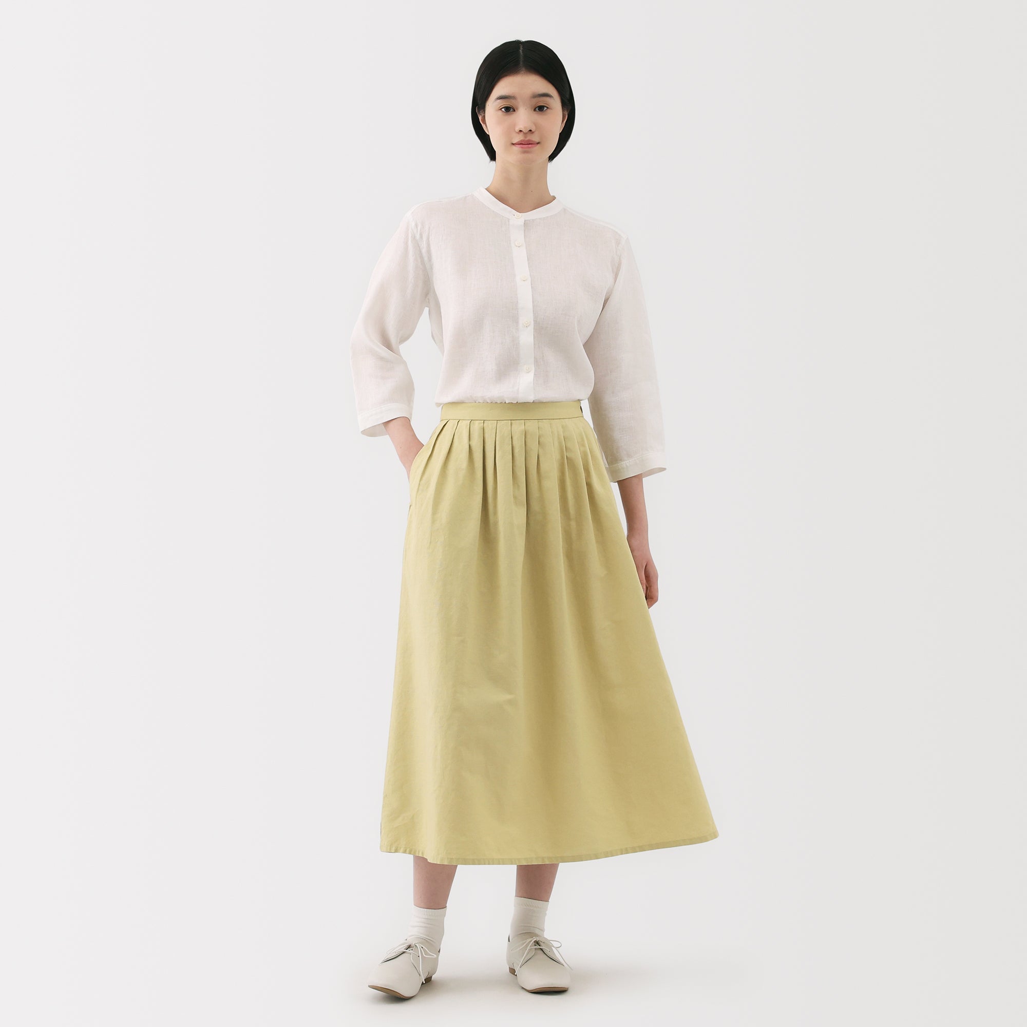 Women's Hemp Cotton Easy Long Skirt