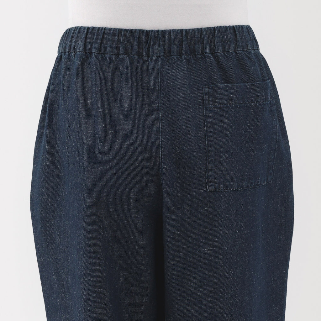 Women's Cotton Linen Denim Easy Wide Pants