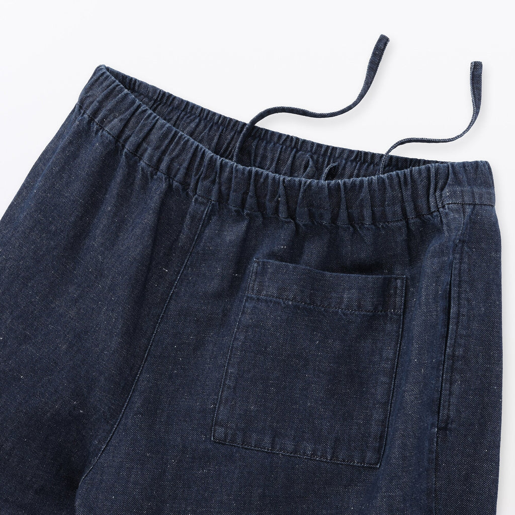 Women's Cotton Linen Denim Easy Wide Pants