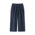 Women's Cotton Linen Denim Easy Wide Pants