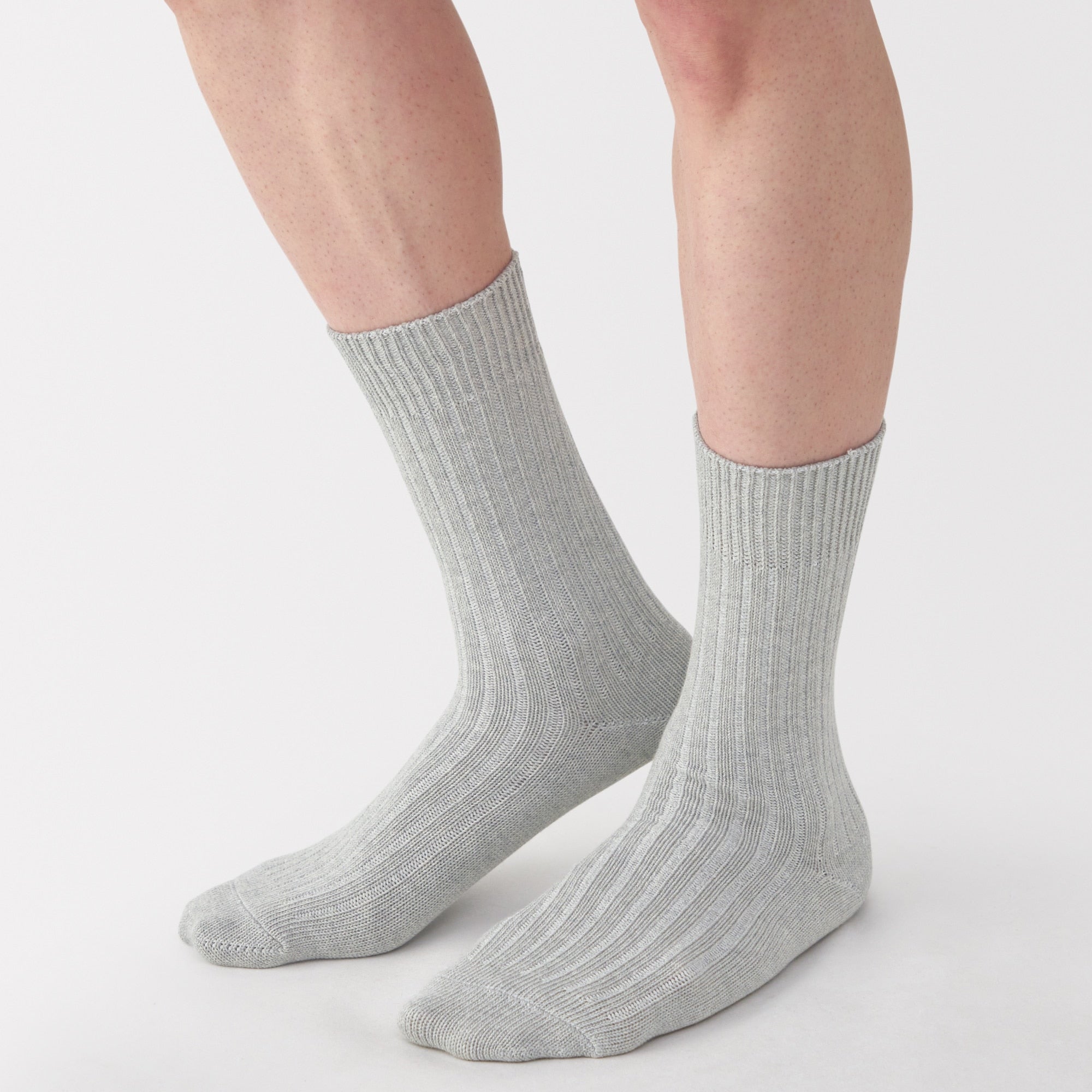 Right Angle Ribbed Thick Socks