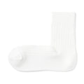 Right Angle Ribbed Thick Short Socks