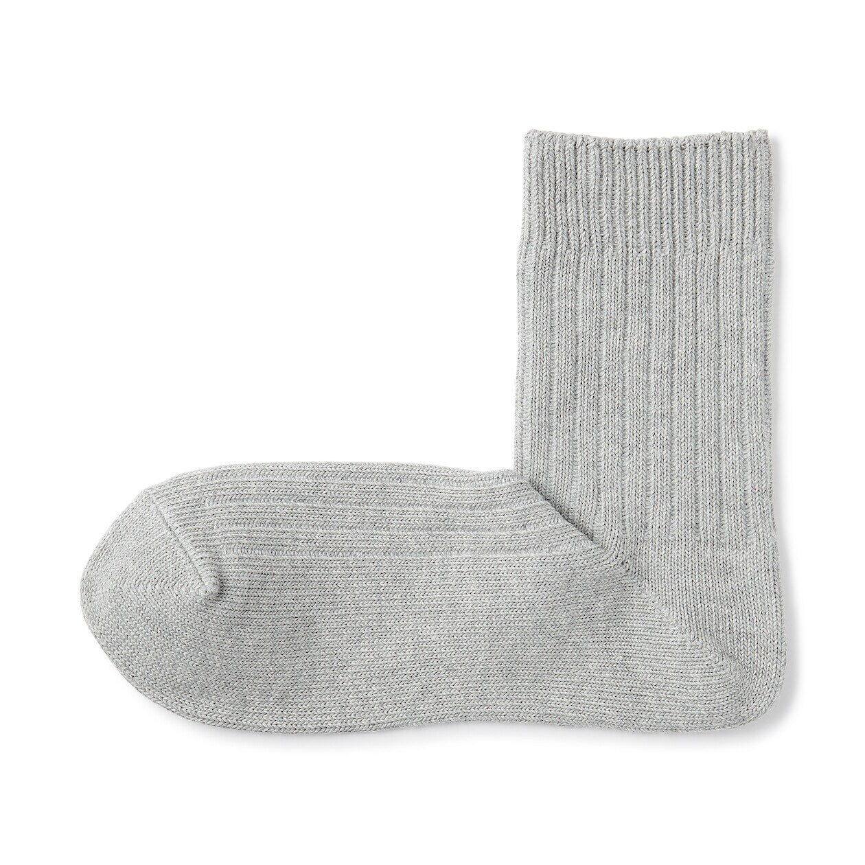 Right Angle Ribbed Thick Short Socks