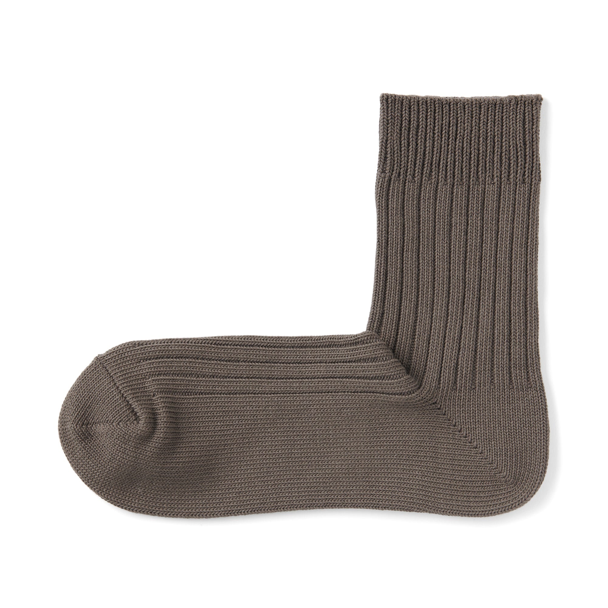 Right Angle Ribbed Thick Short Socks