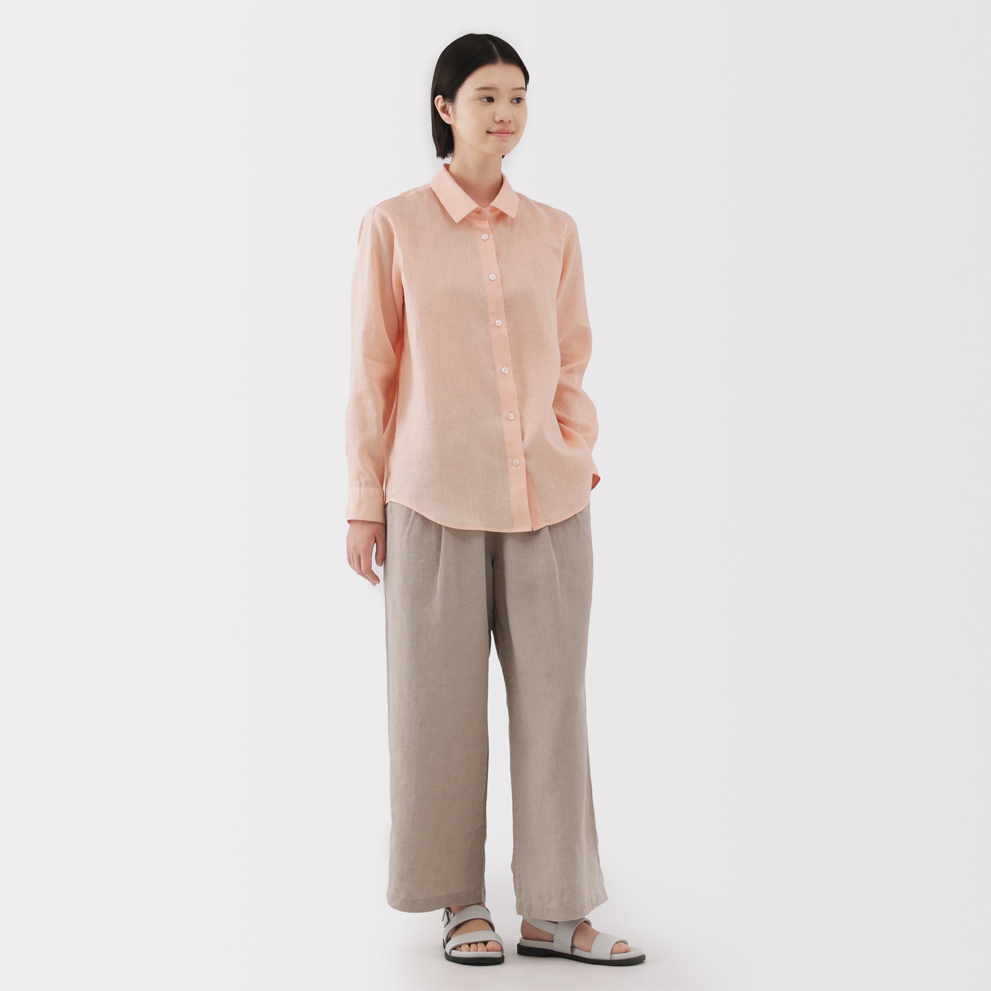Women's Washed Linen Shirt
