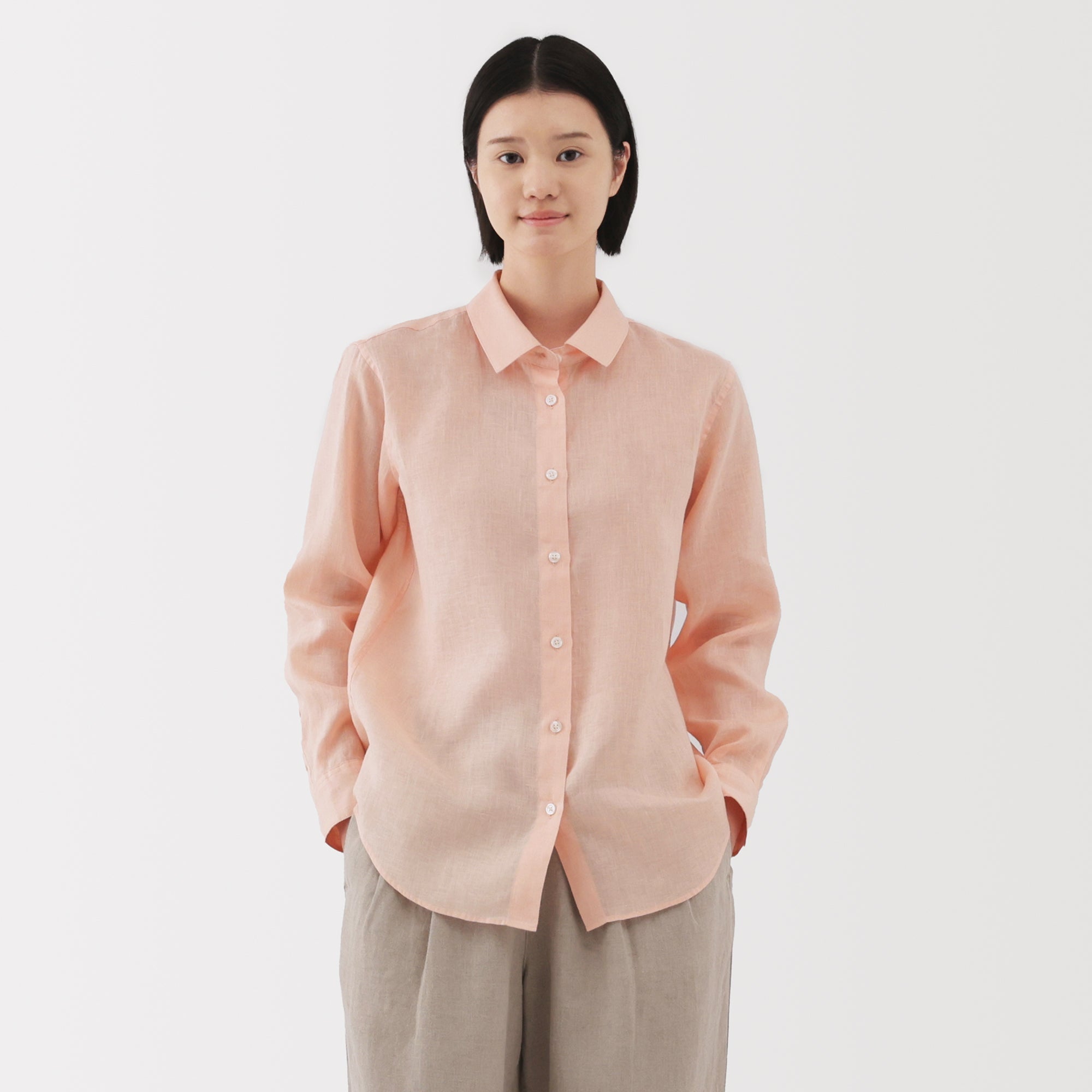Women's Washed Linen Shirt
