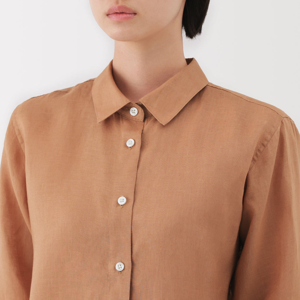 Women's Washed Linen Shirt