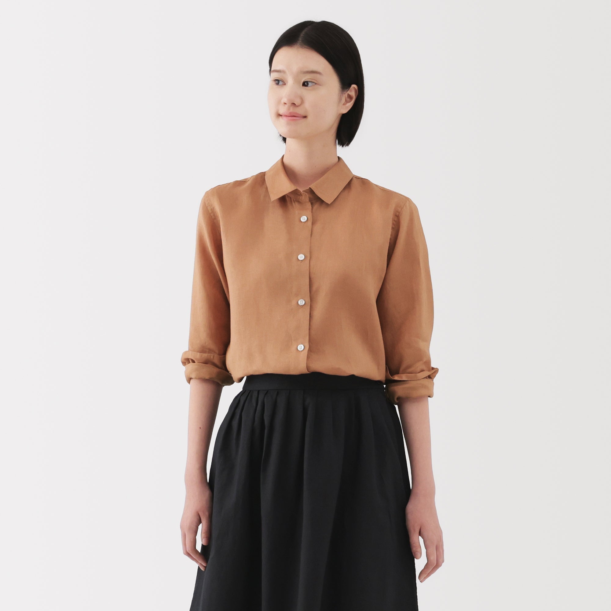 Women's Washed Linen Shirt