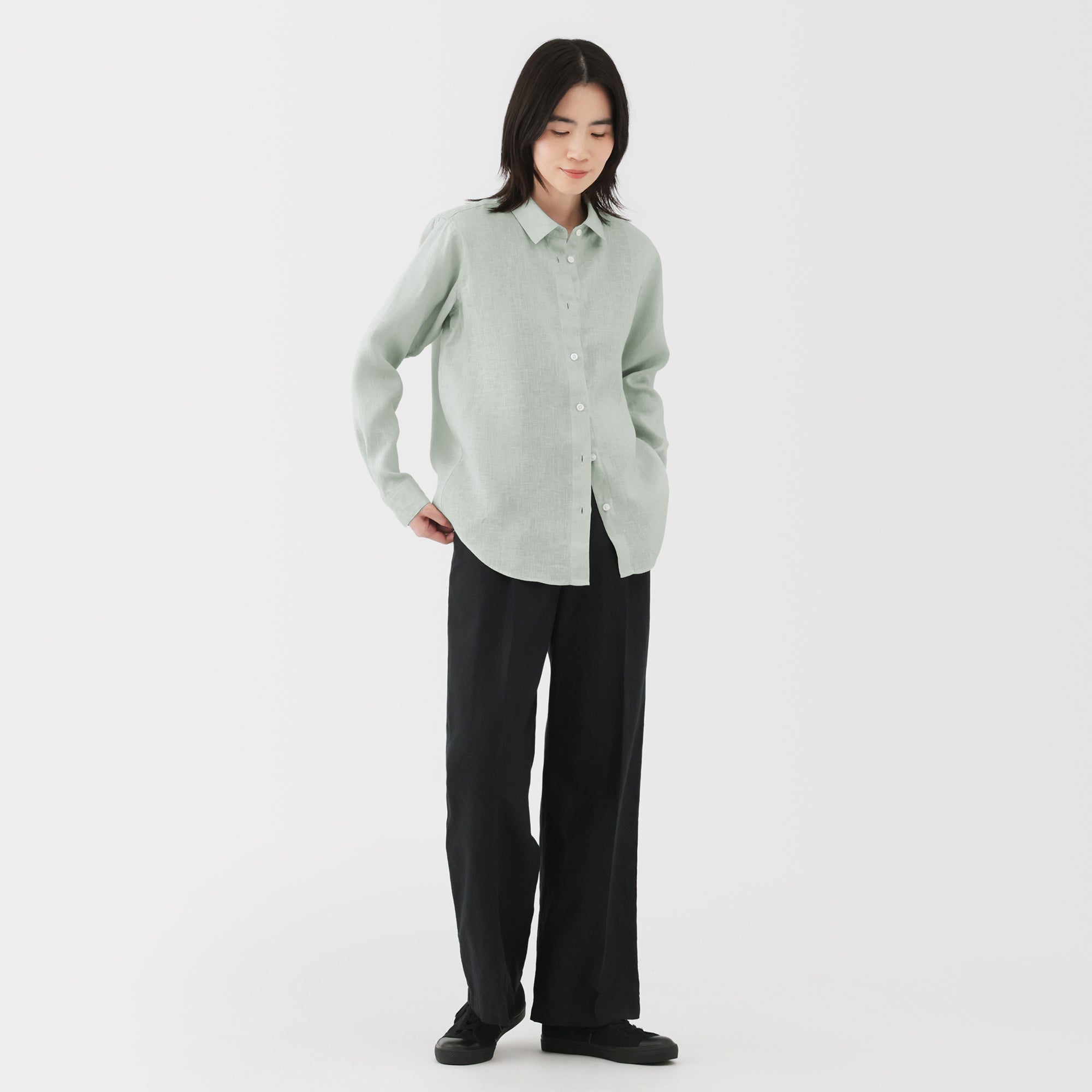Women's Washed Linen Shirt