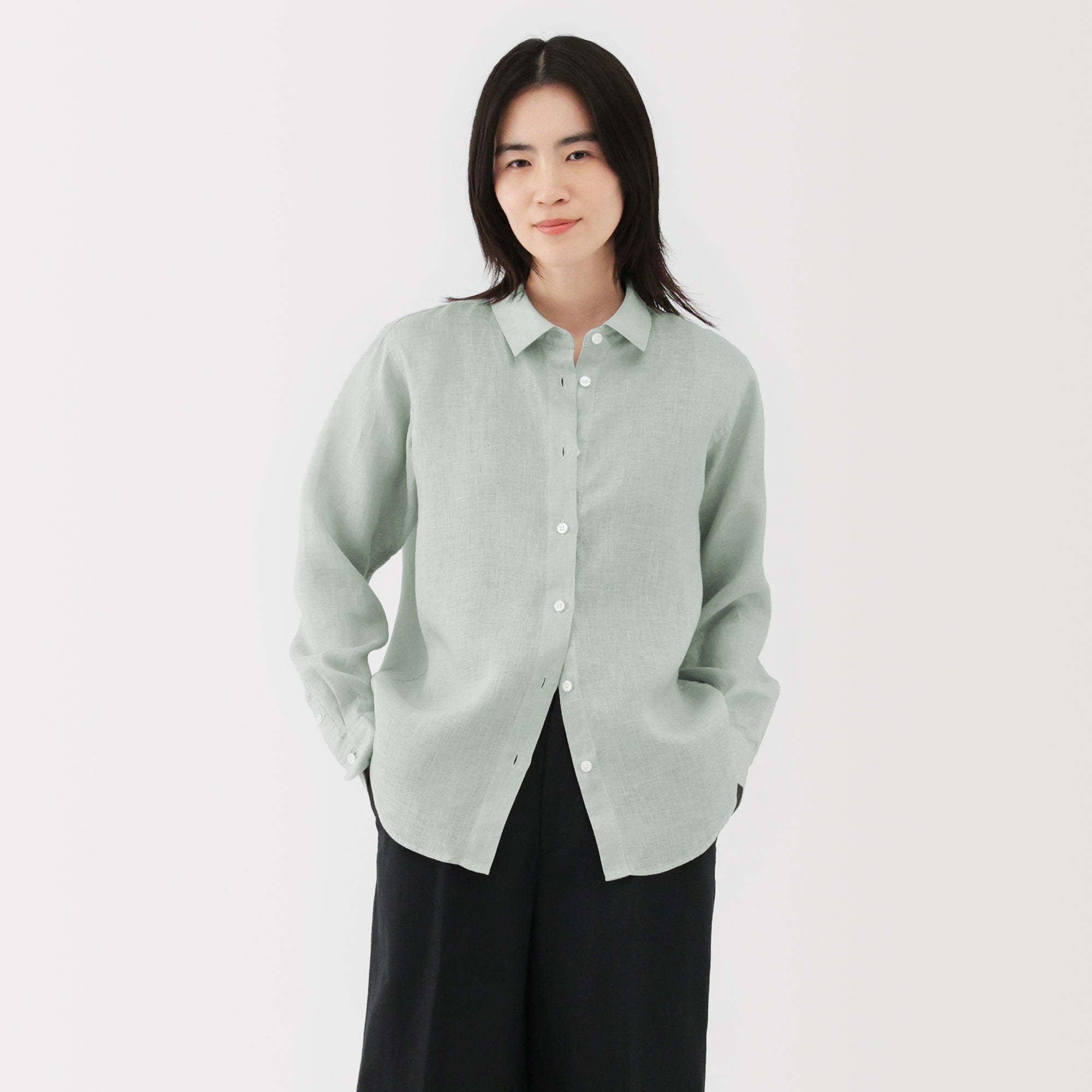 Women's Washed Linen Shirt