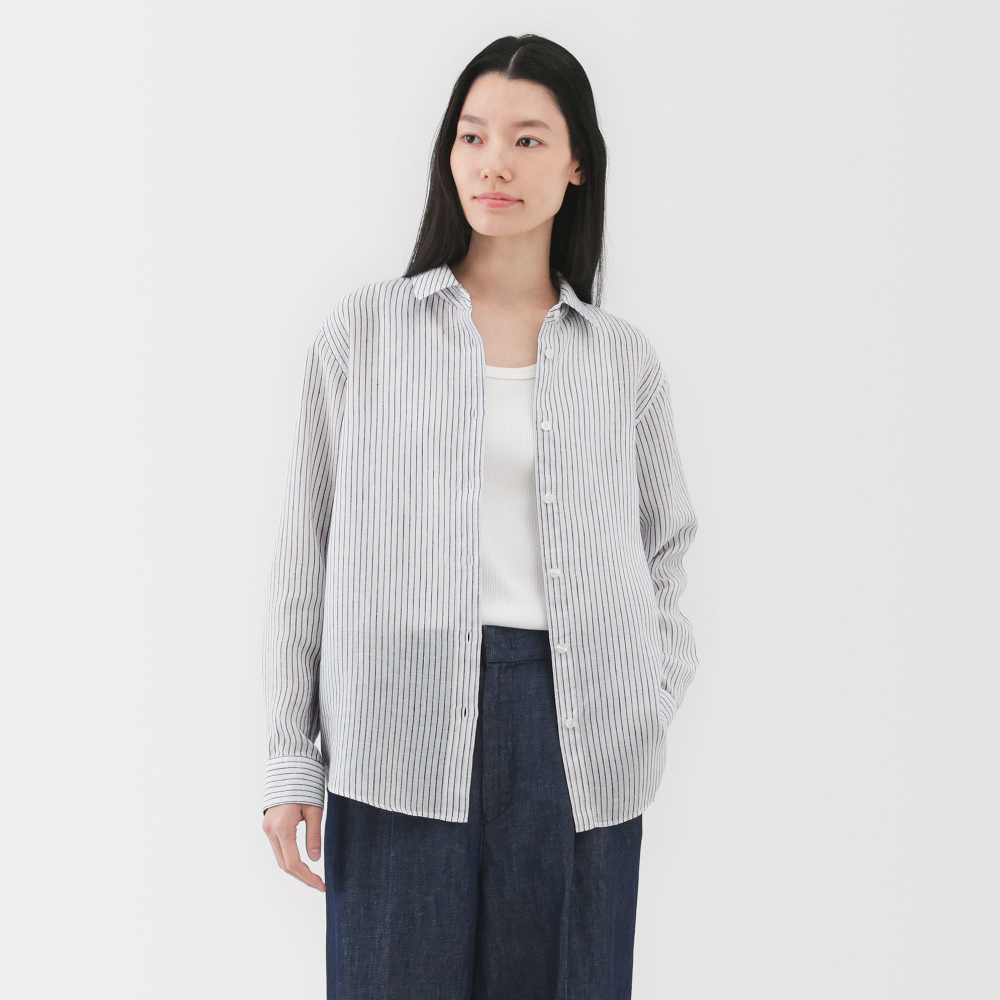 Women's Washed Linen Shirt