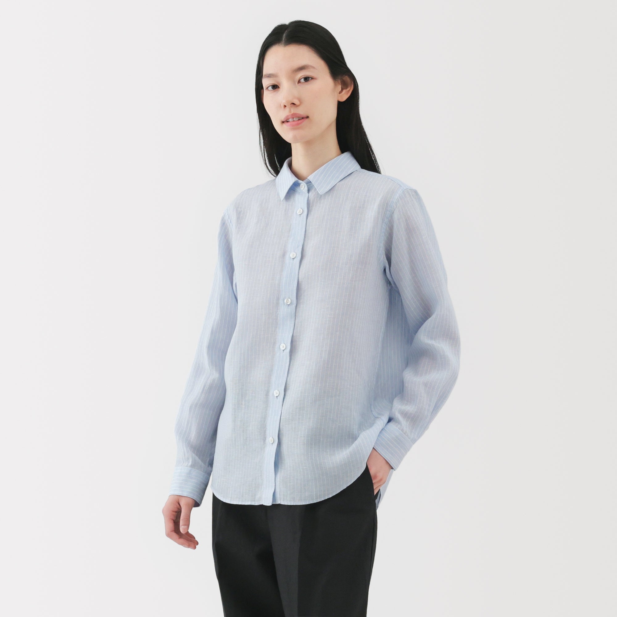 Women's Washed Linen Shirt