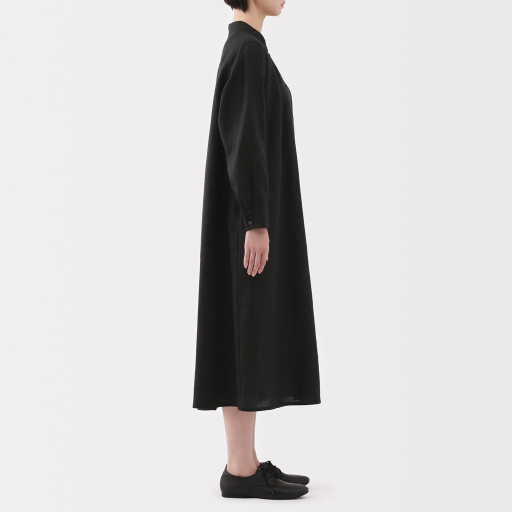 Women's Washed Linen Shirt Dress