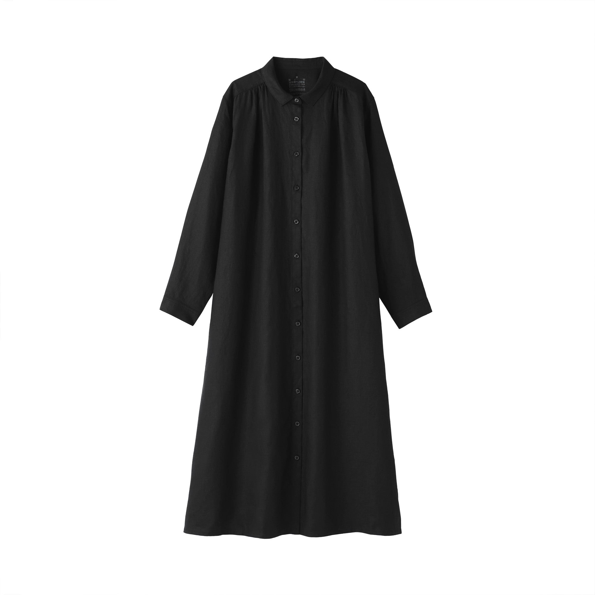 Women's Washed Linen Shirt Dress