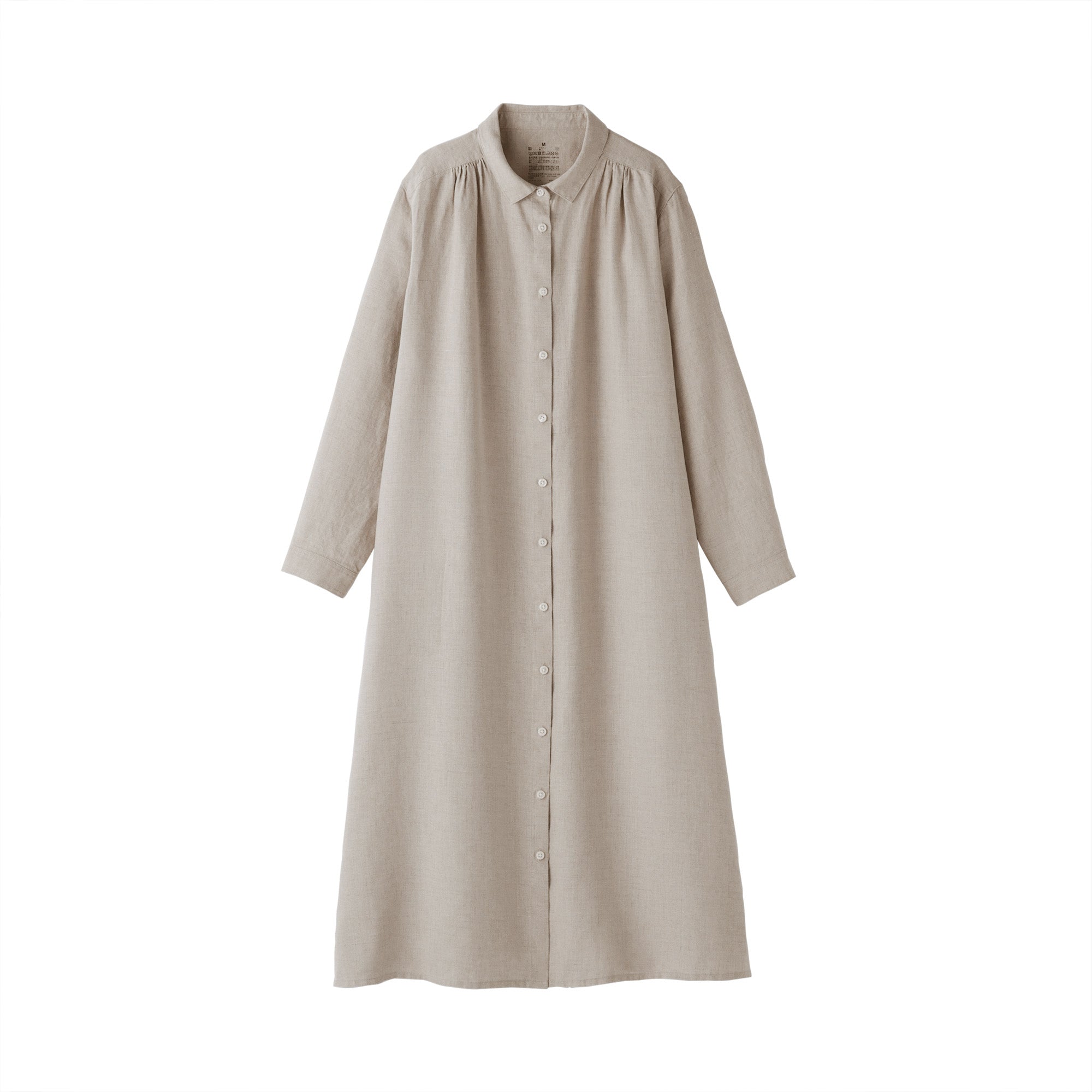 Women's Washed Linen Shirt Dress