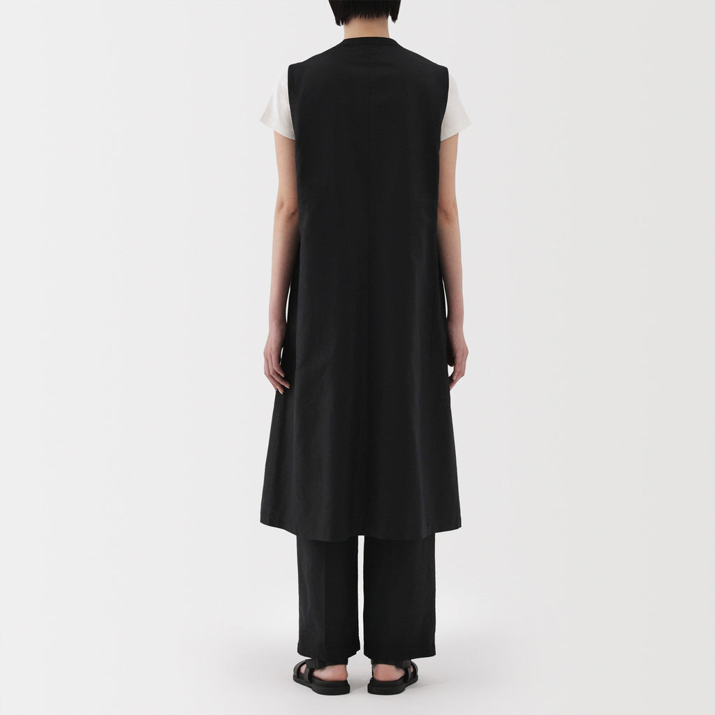 Women's Hemp Blend Twill Long Gilet