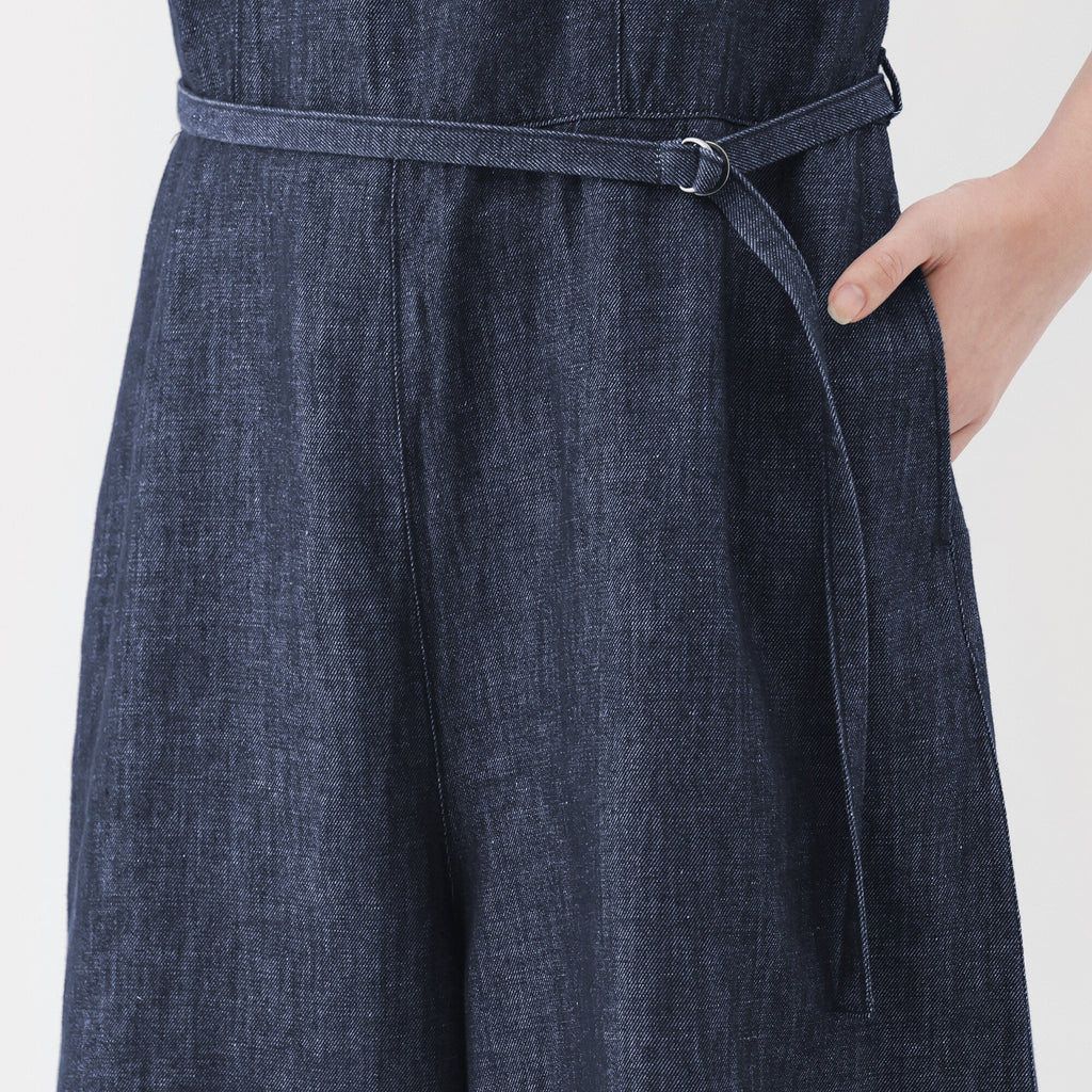 Women's Hemp Blend Denim Jumpsuit