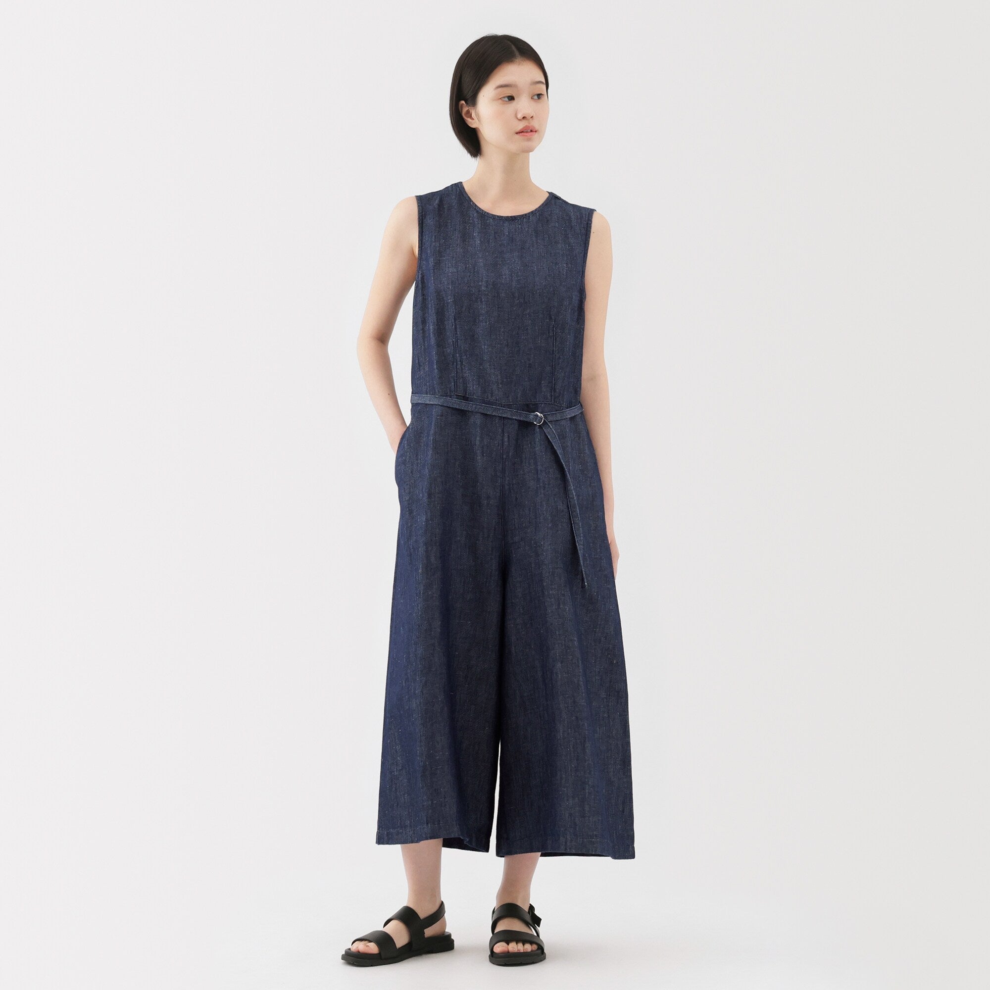 Women's Hemp Blend Denim Jumpsuit