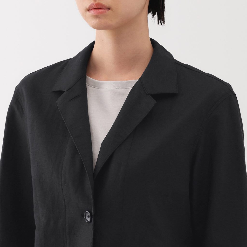 Women's Hemp Cotton Shirt Jacket