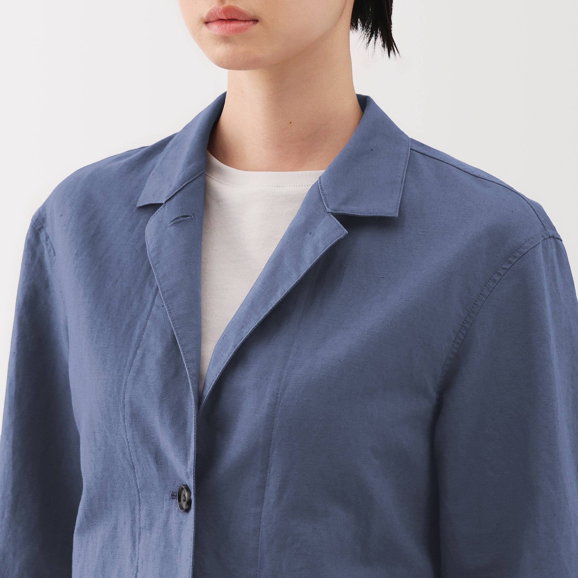 Women's Hemp Cotton Shirt Jacket