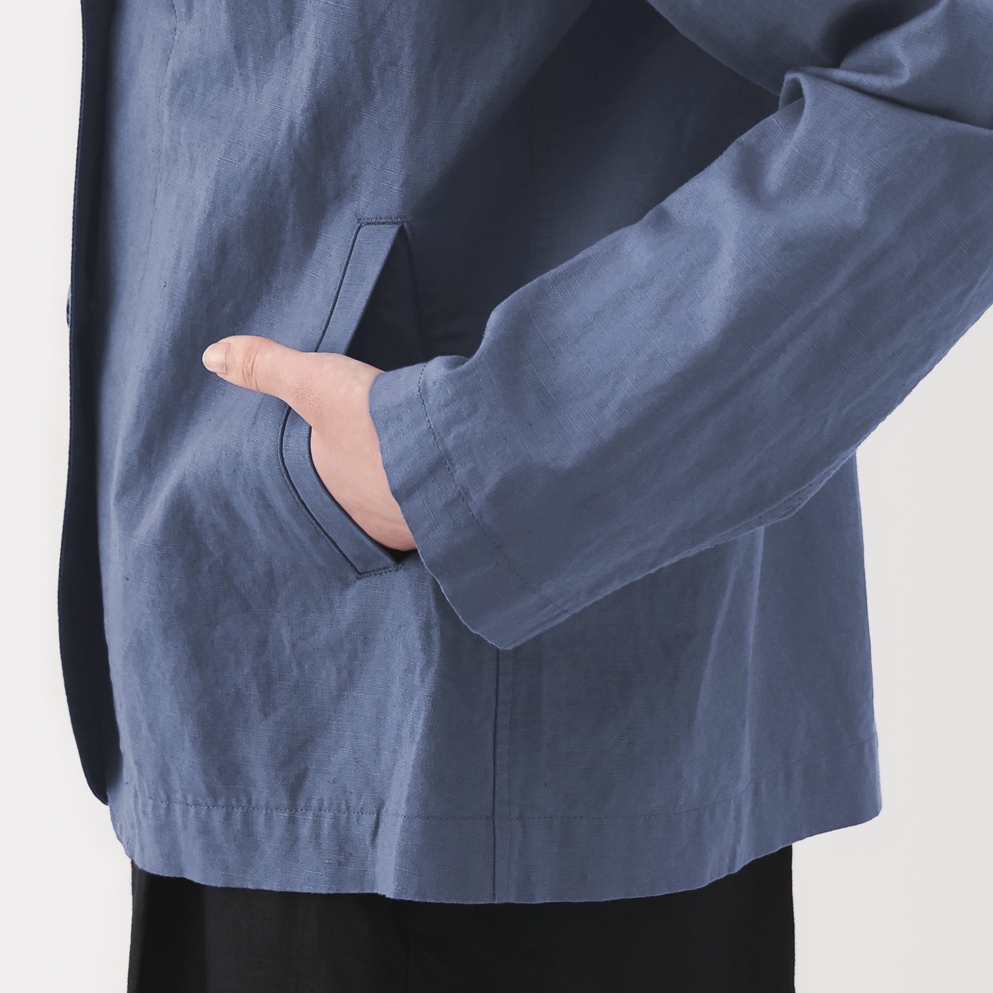 Women's Hemp Cotton Shirt Jacket
