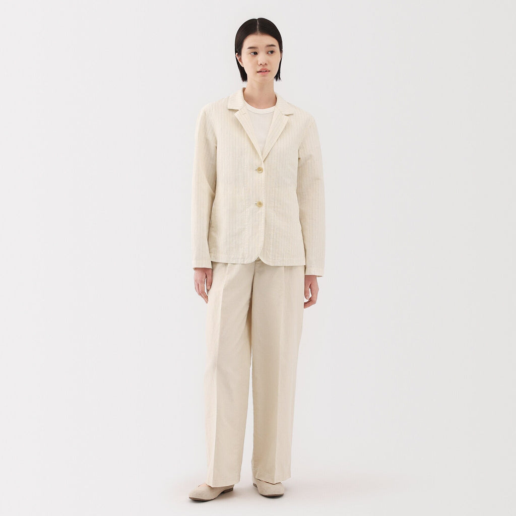 Women's Hemp Cotton Shirt Jacket