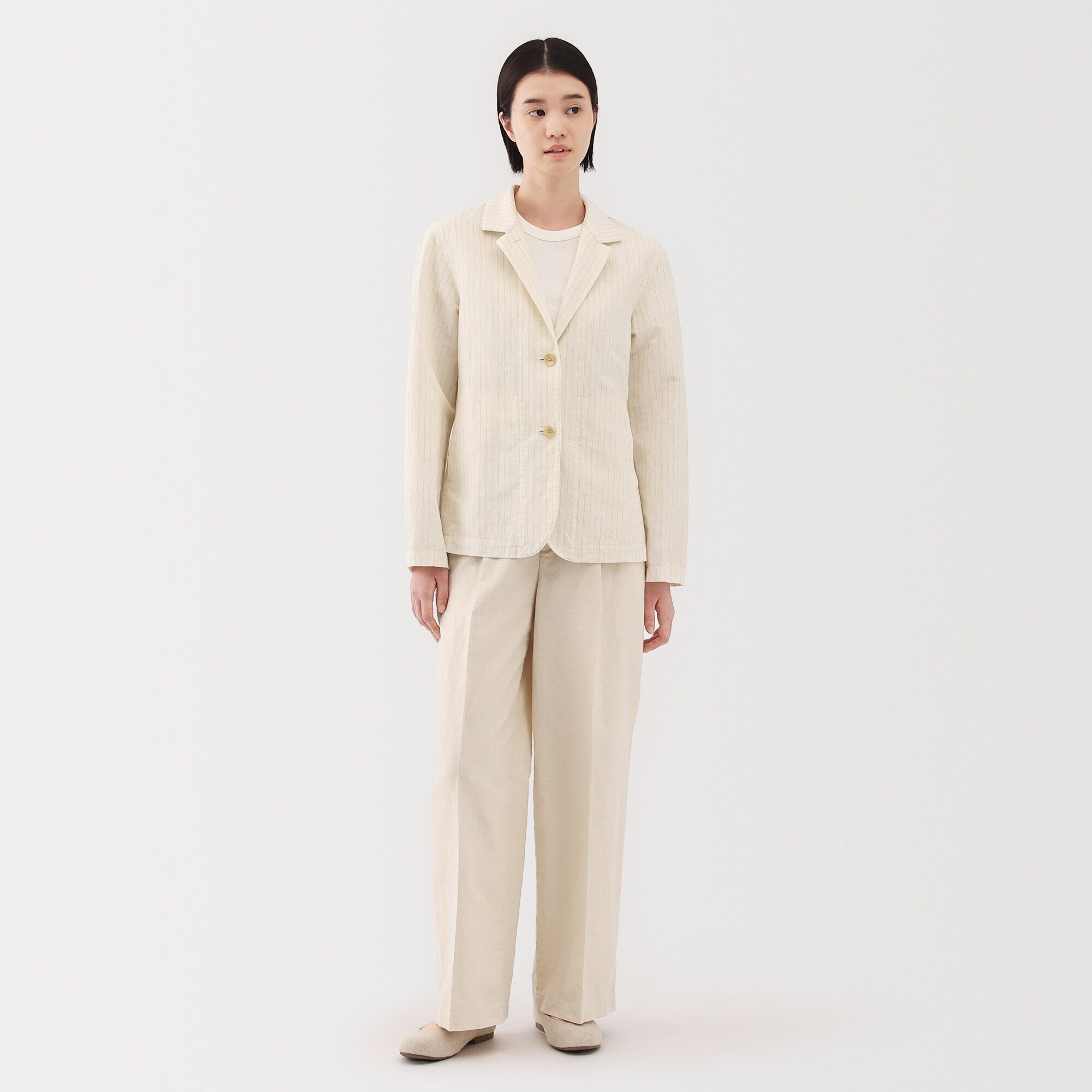 Women's Hemp Cotton Shirt Jacket