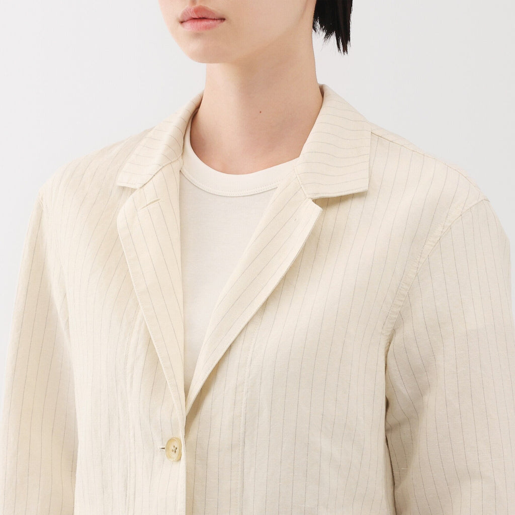 Women's Hemp Cotton Shirt Jacket