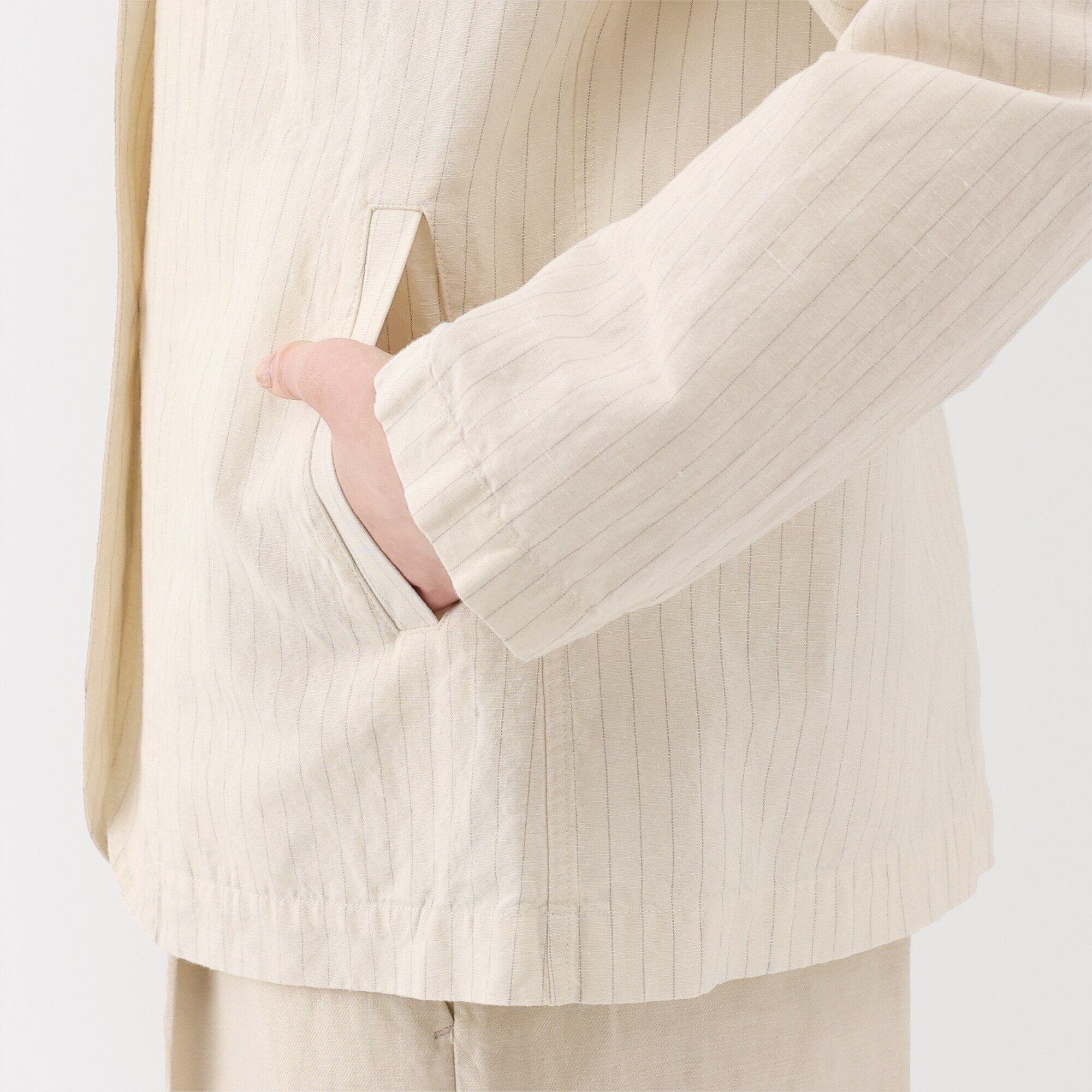 Women's Hemp Cotton Shirt Jacket