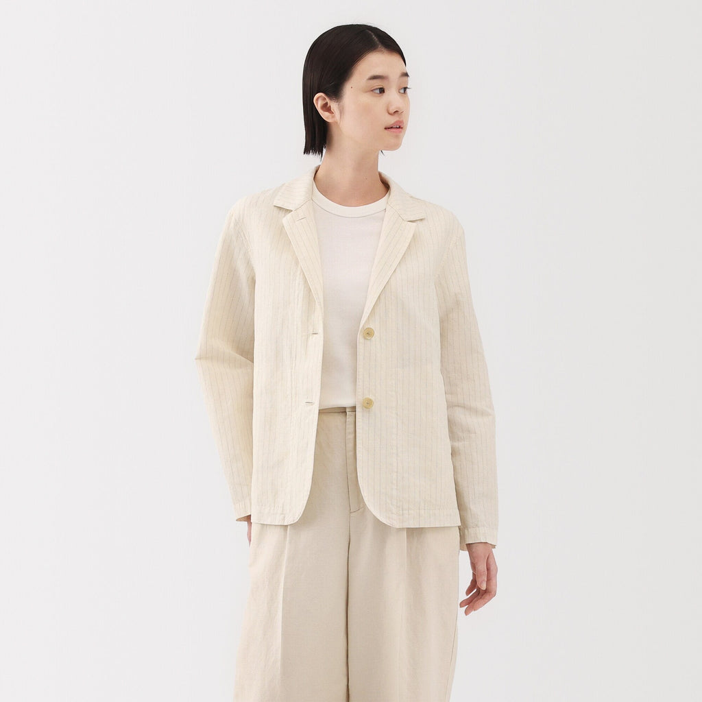 Women's Hemp Cotton Shirt Jacket