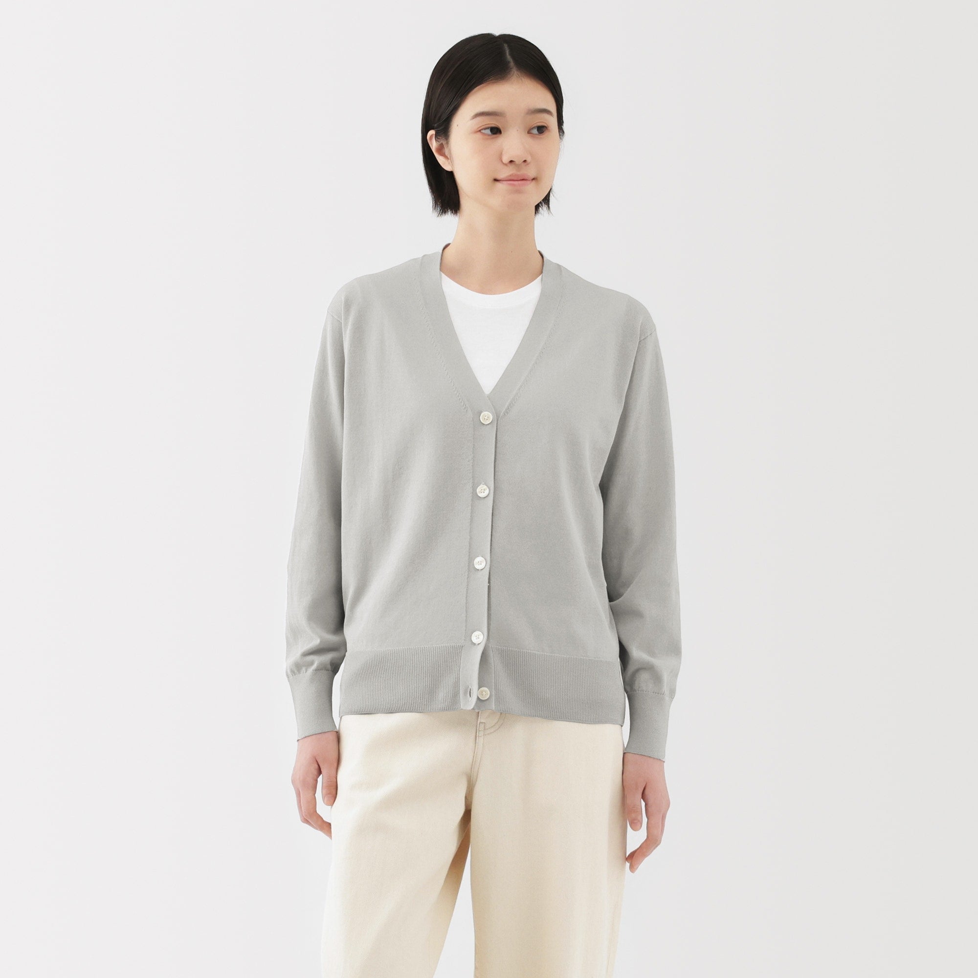 Women's Light Knit V-Neck Cardigan