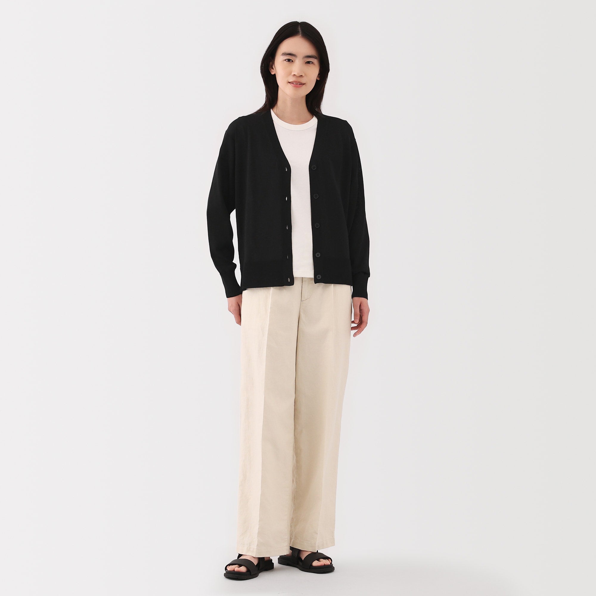 Women's Light Knit V-Neck Cardigan
