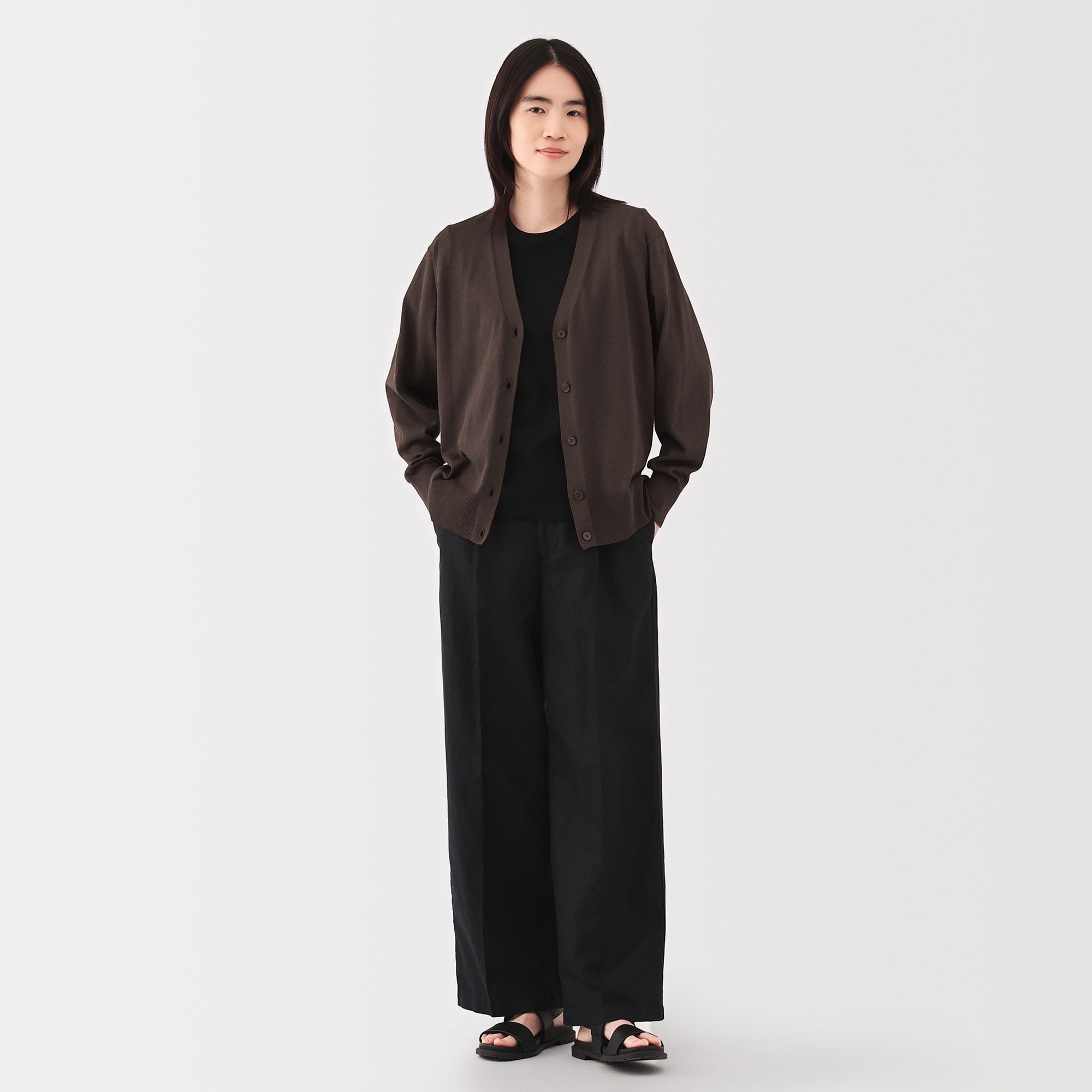 Women's Light Knit V-Neck Cardigan