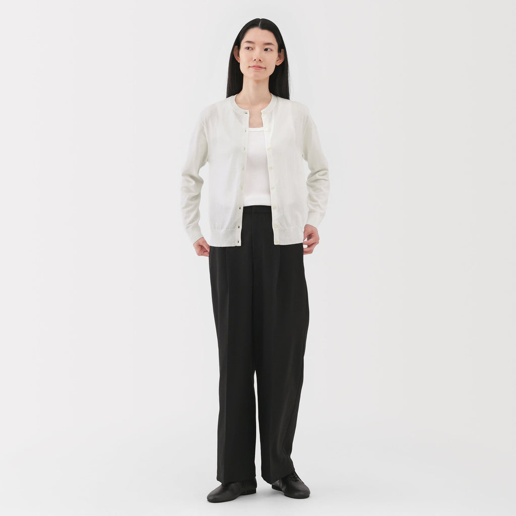 Women's High Twist Crewneck Cardigan