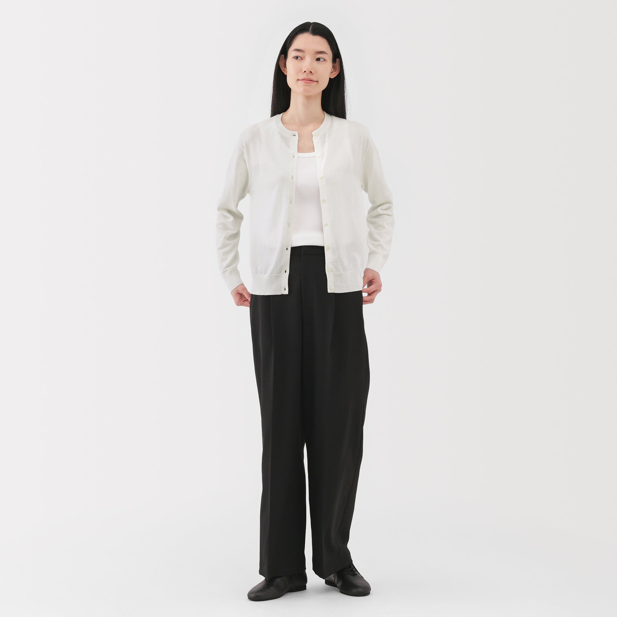Women's High Twist Crewneck Cardigan