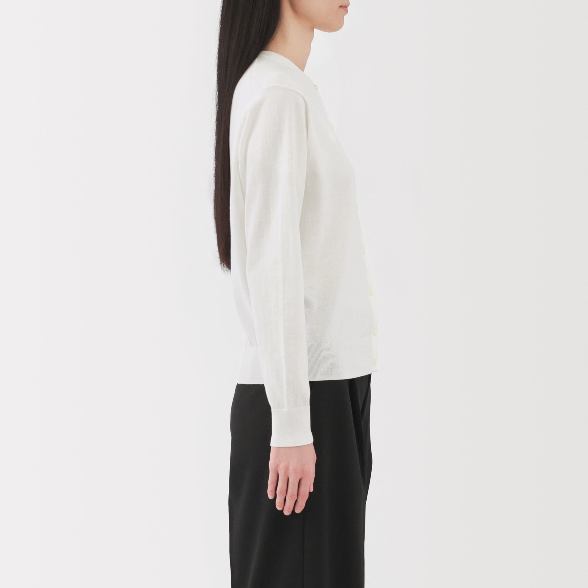 Women's High Twist Crewneck Cardigan