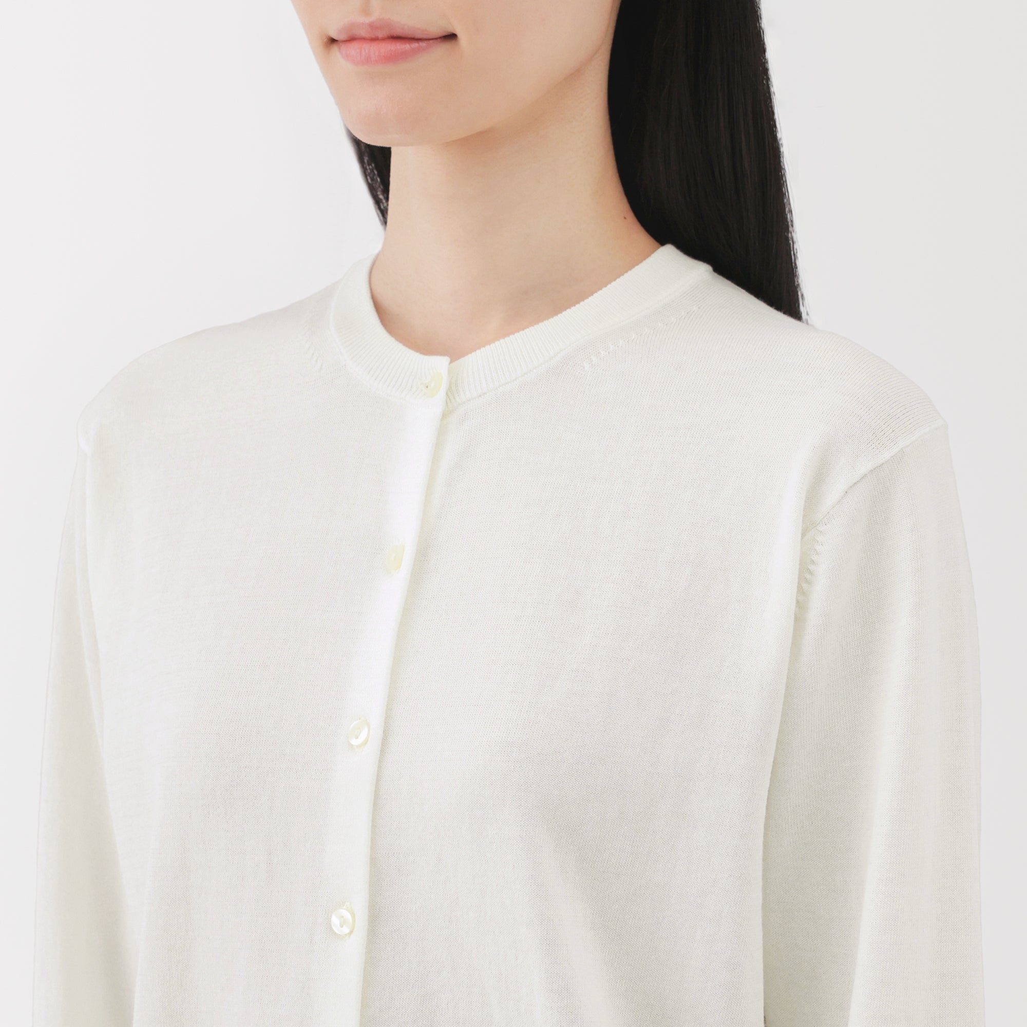 Women's High Twist Crewneck Cardigan