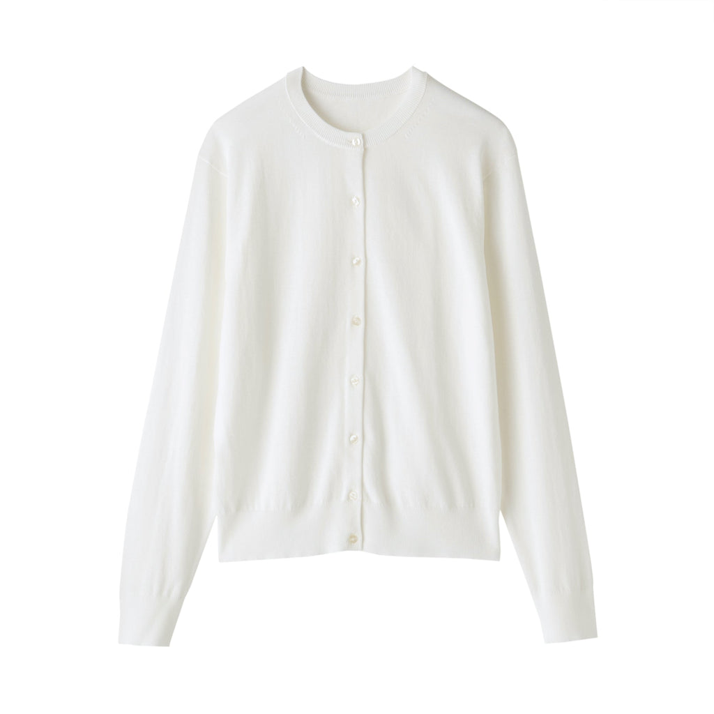Women's High Twist Crewneck Cardigan