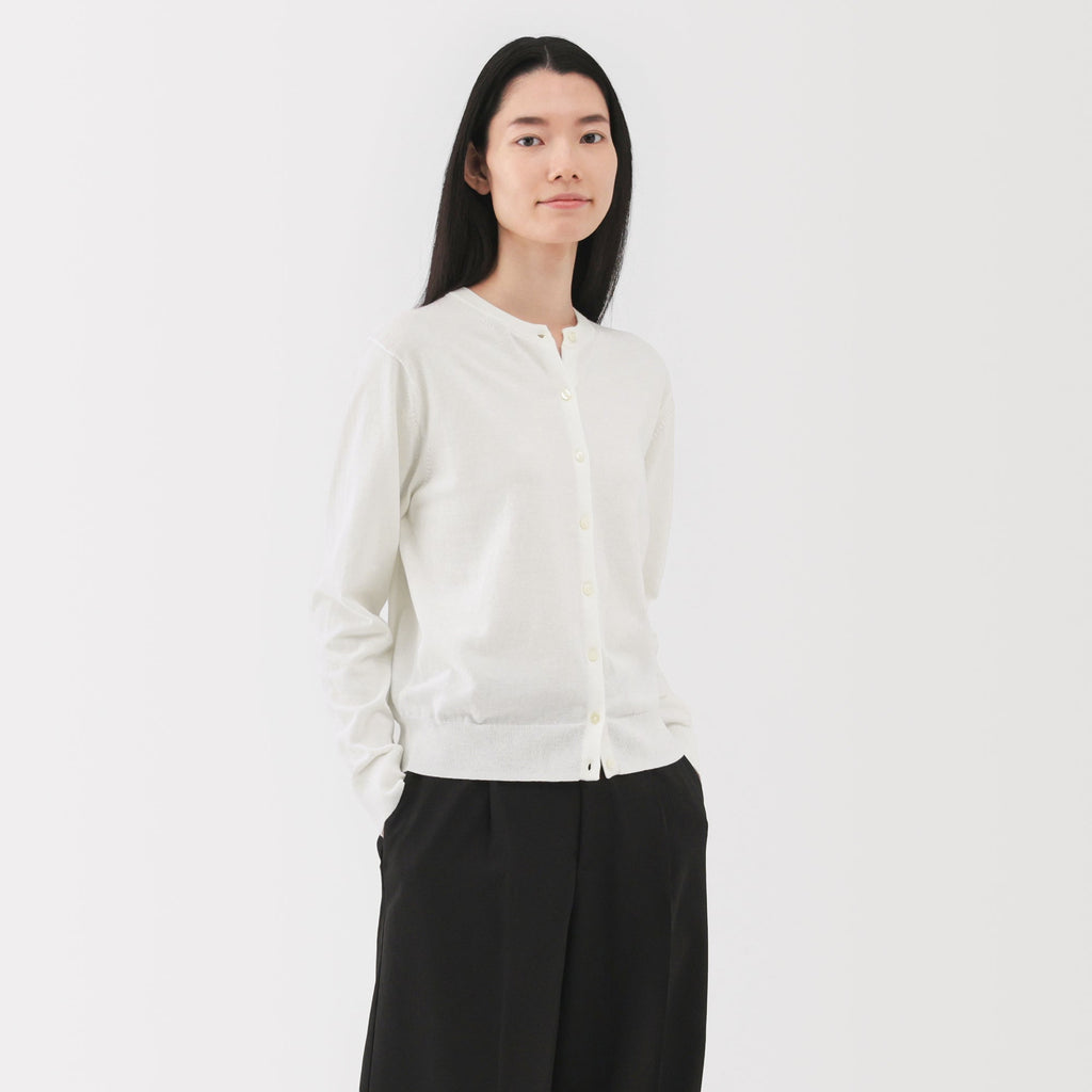 Women's High Twist Crewneck Cardigan