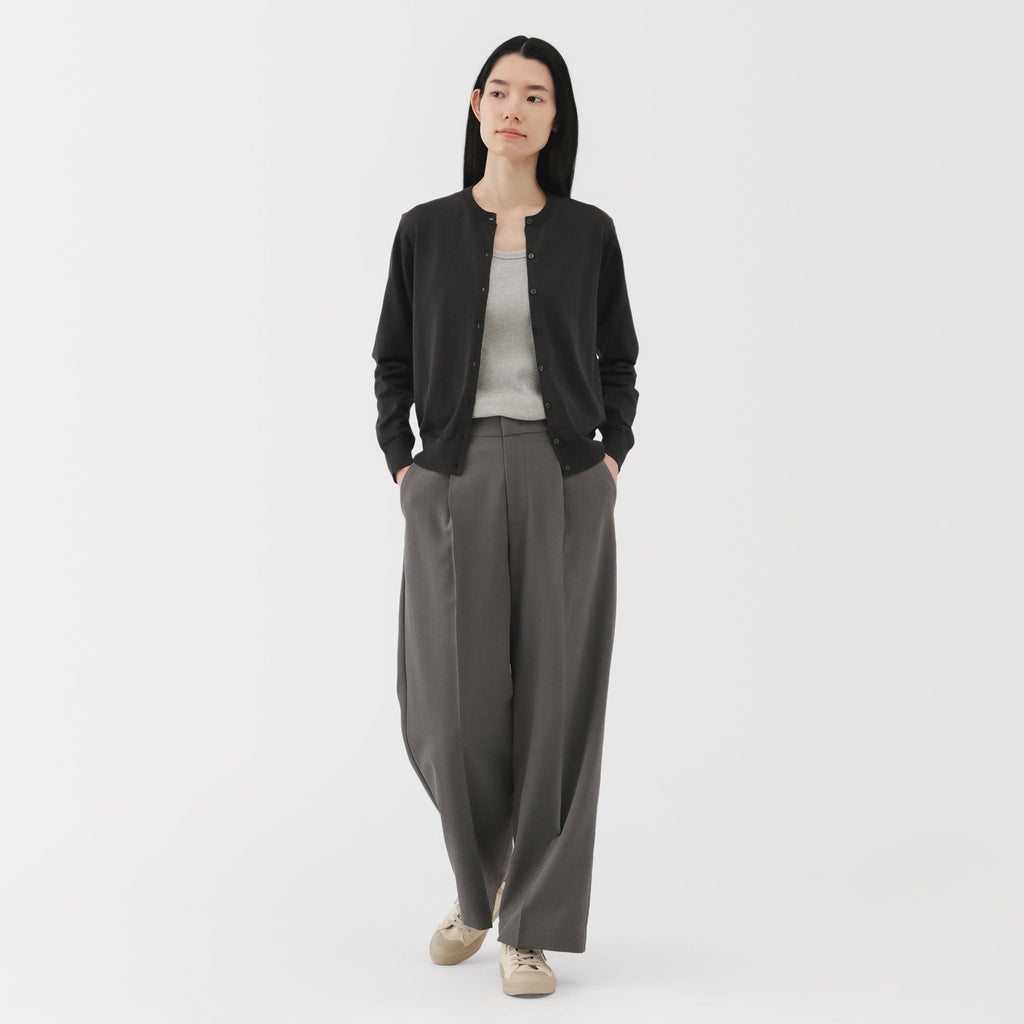 Women's High Twist Crewneck Cardigan