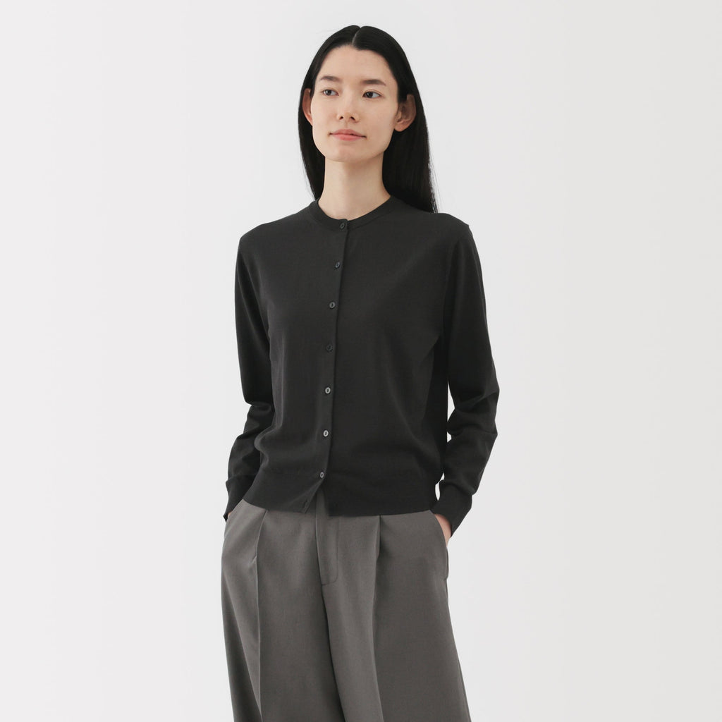 Women's High Twist Crewneck Cardigan