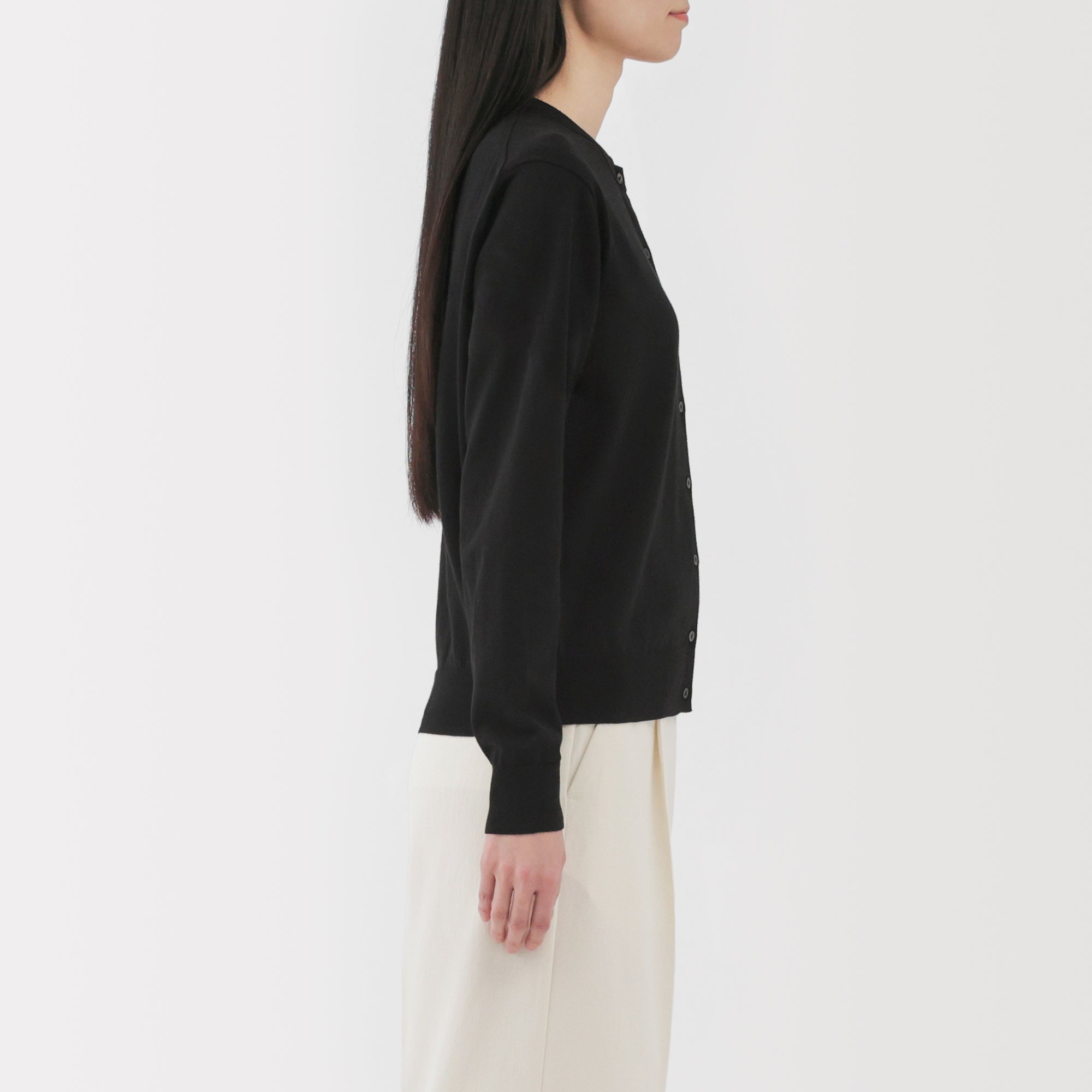 Women's High Twist Crewneck Cardigan