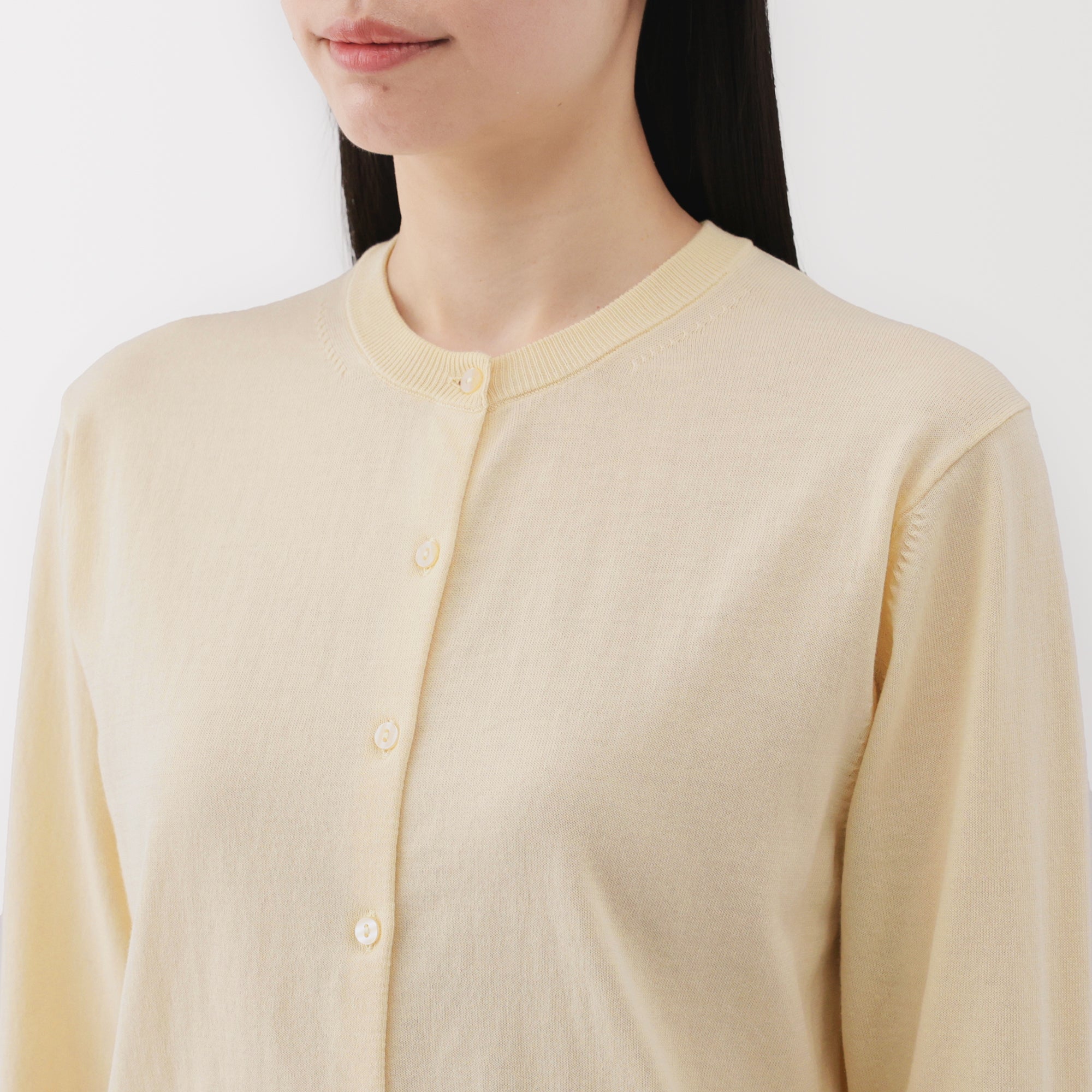 Women's High Twist Crewneck Cardigan