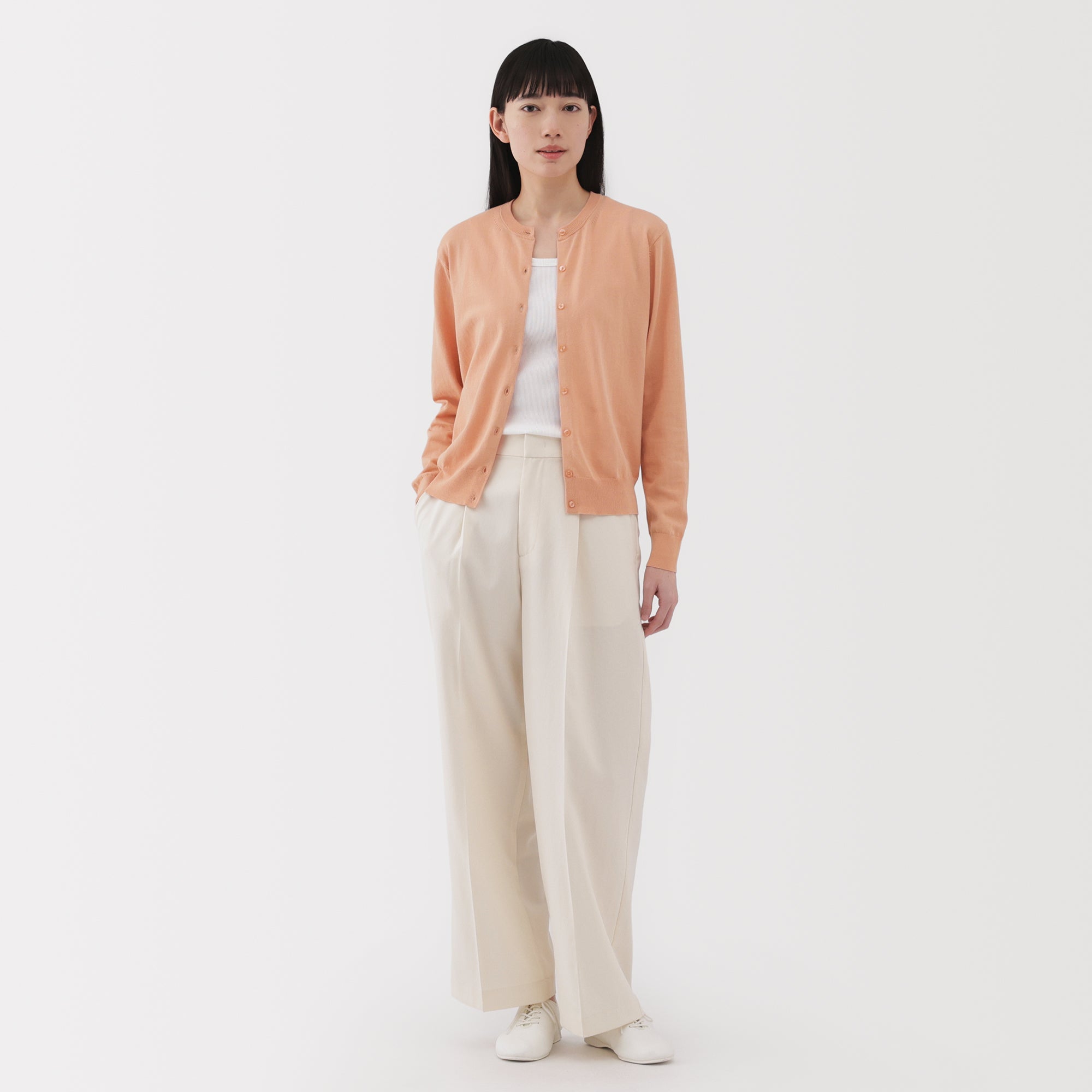 Women's High Twist Crewneck Cardigan