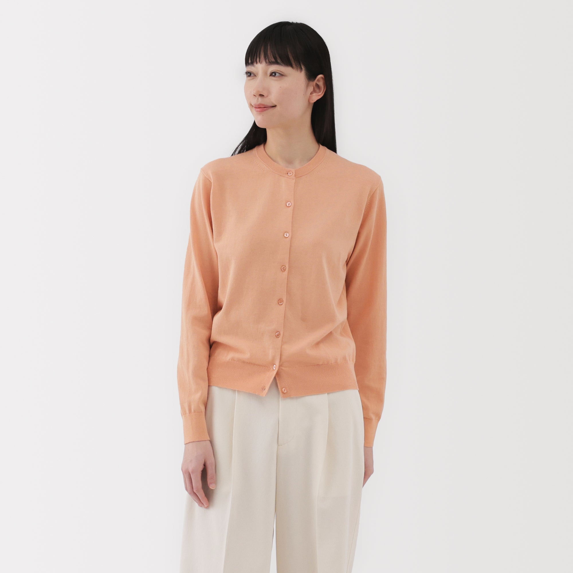 Women's High Twist Crewneck Cardigan