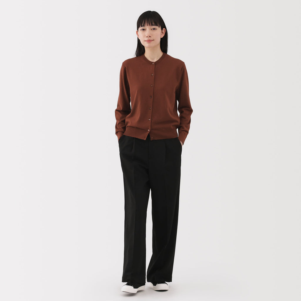 Women's High Twist Crewneck Cardigan